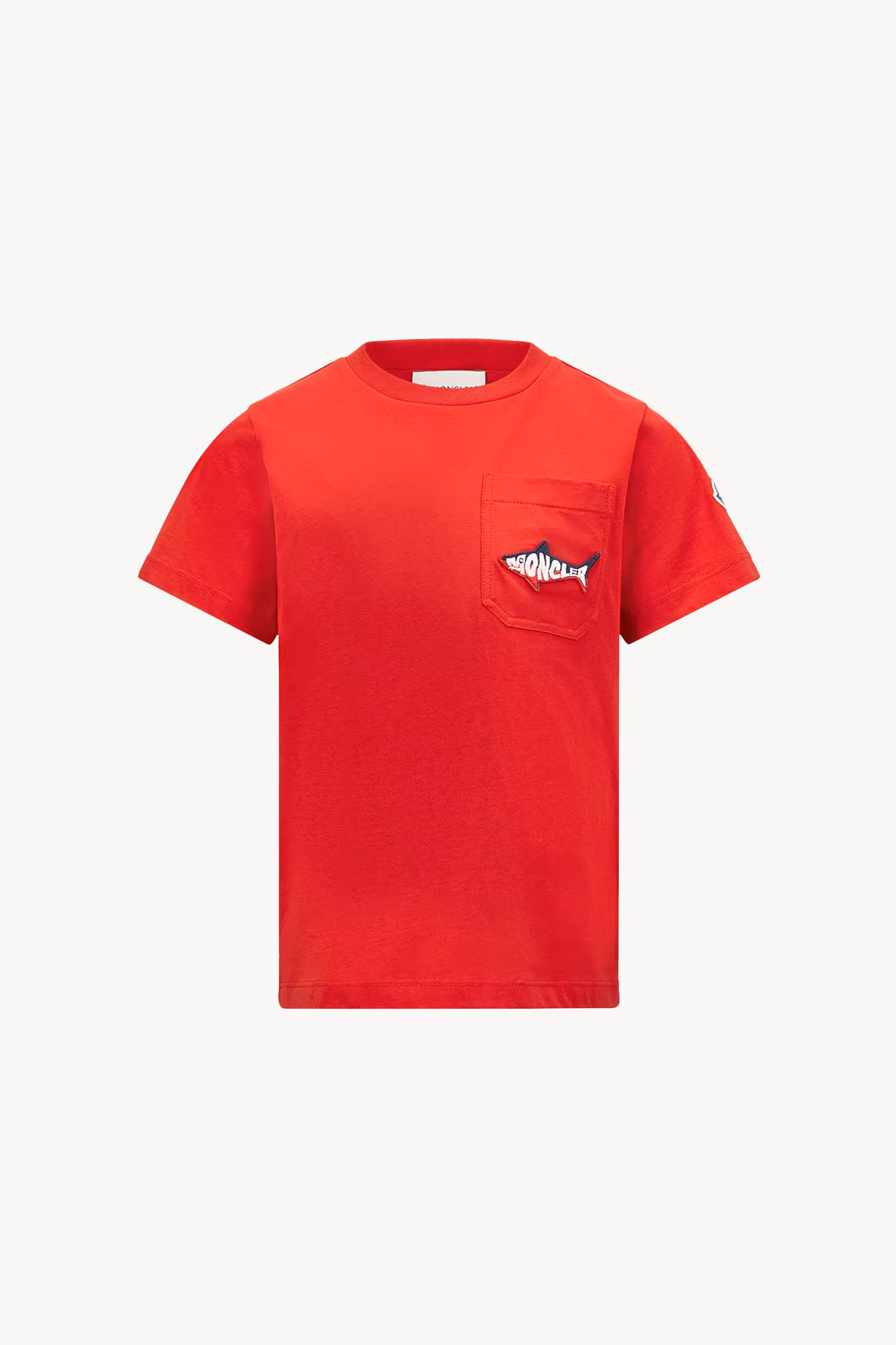 Embroidered Shark Cotton T-Shirt