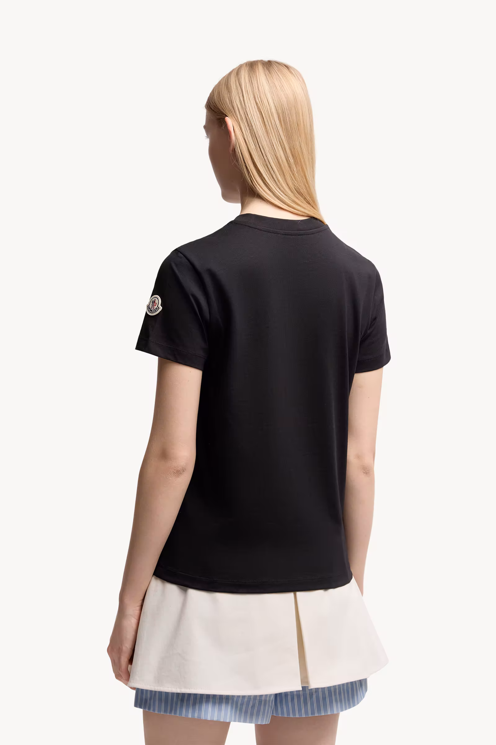 Beaded Logo Cotton T-Shirt