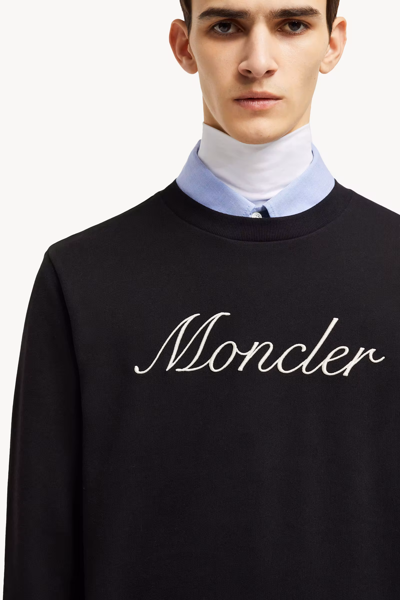 Embroidered Logo Cotton Sweatshirt