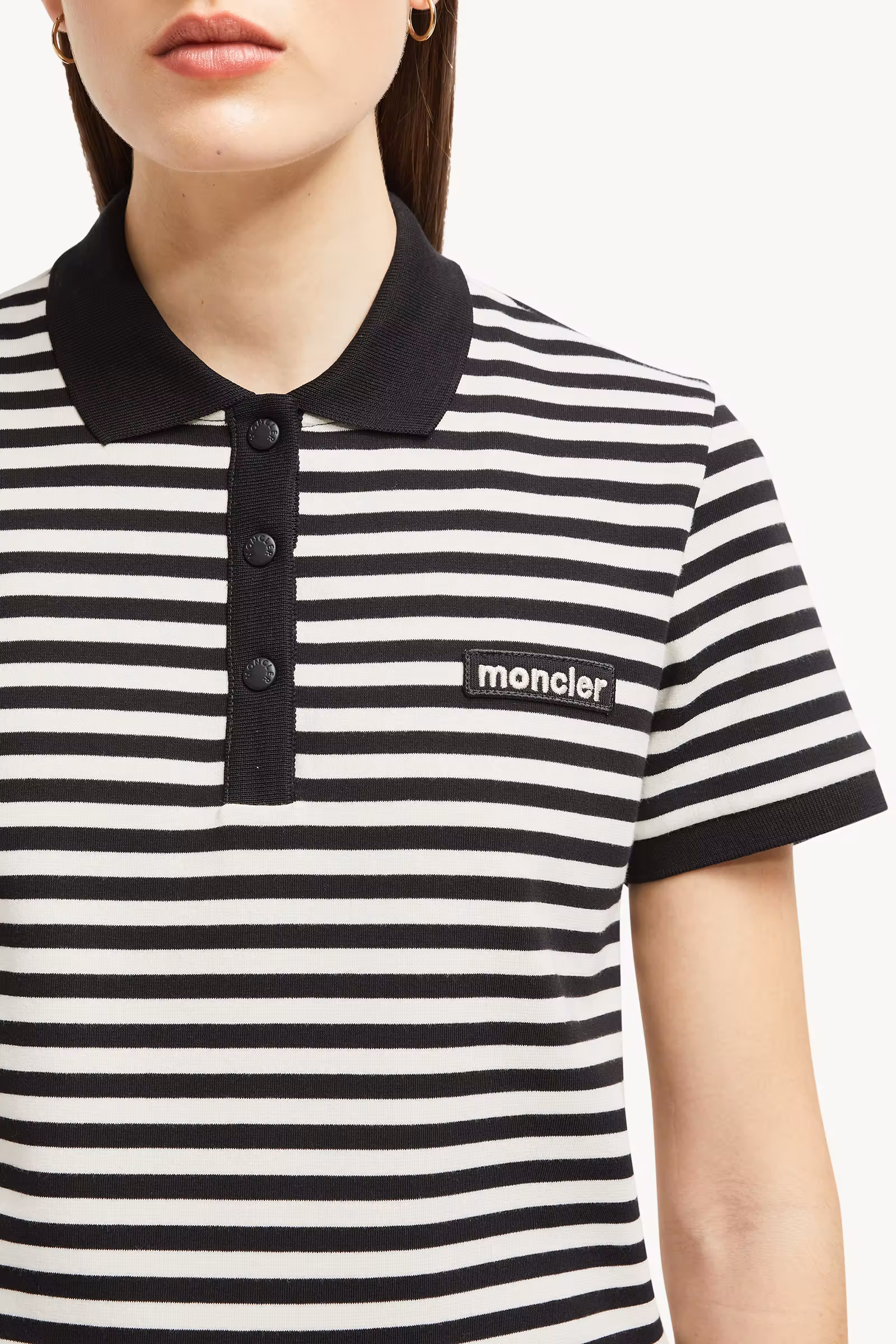 Striped Cotton Polo Shirt