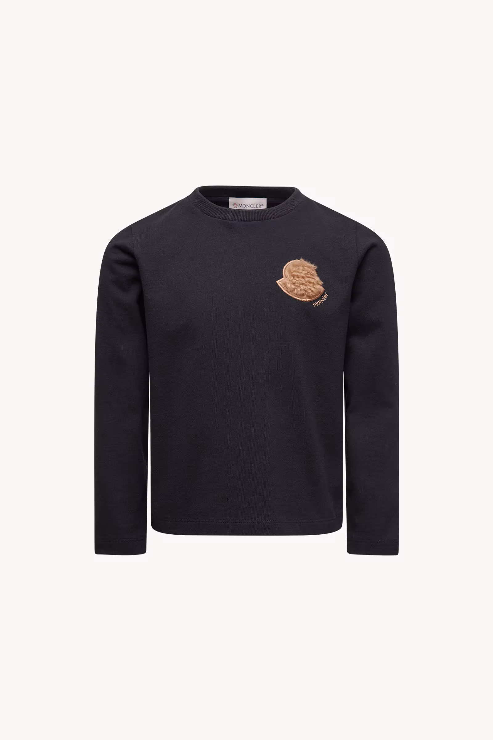 Teddy Logo Long Sleeve Cotton T-Shirt