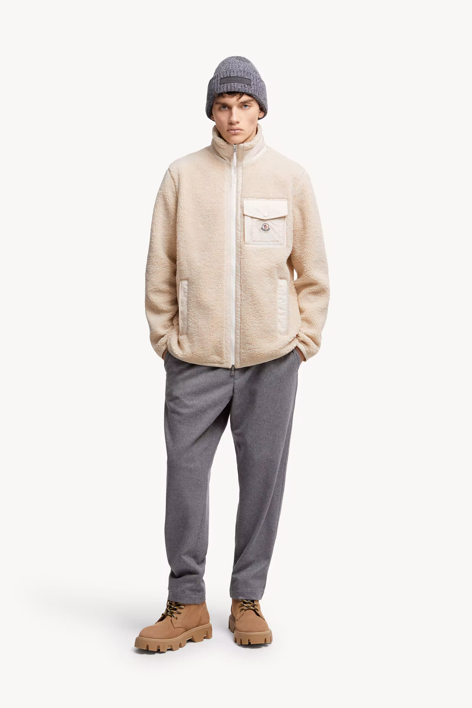 Teddy Zip-Up Sweatshirt with Pocket