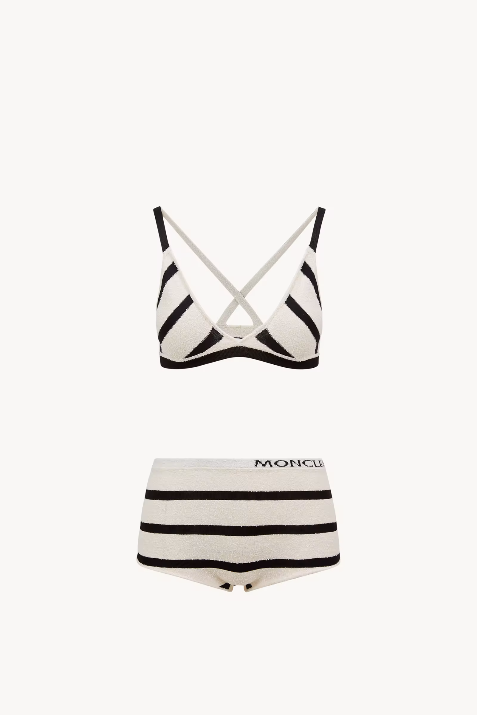 Striped Bouclé Bikini