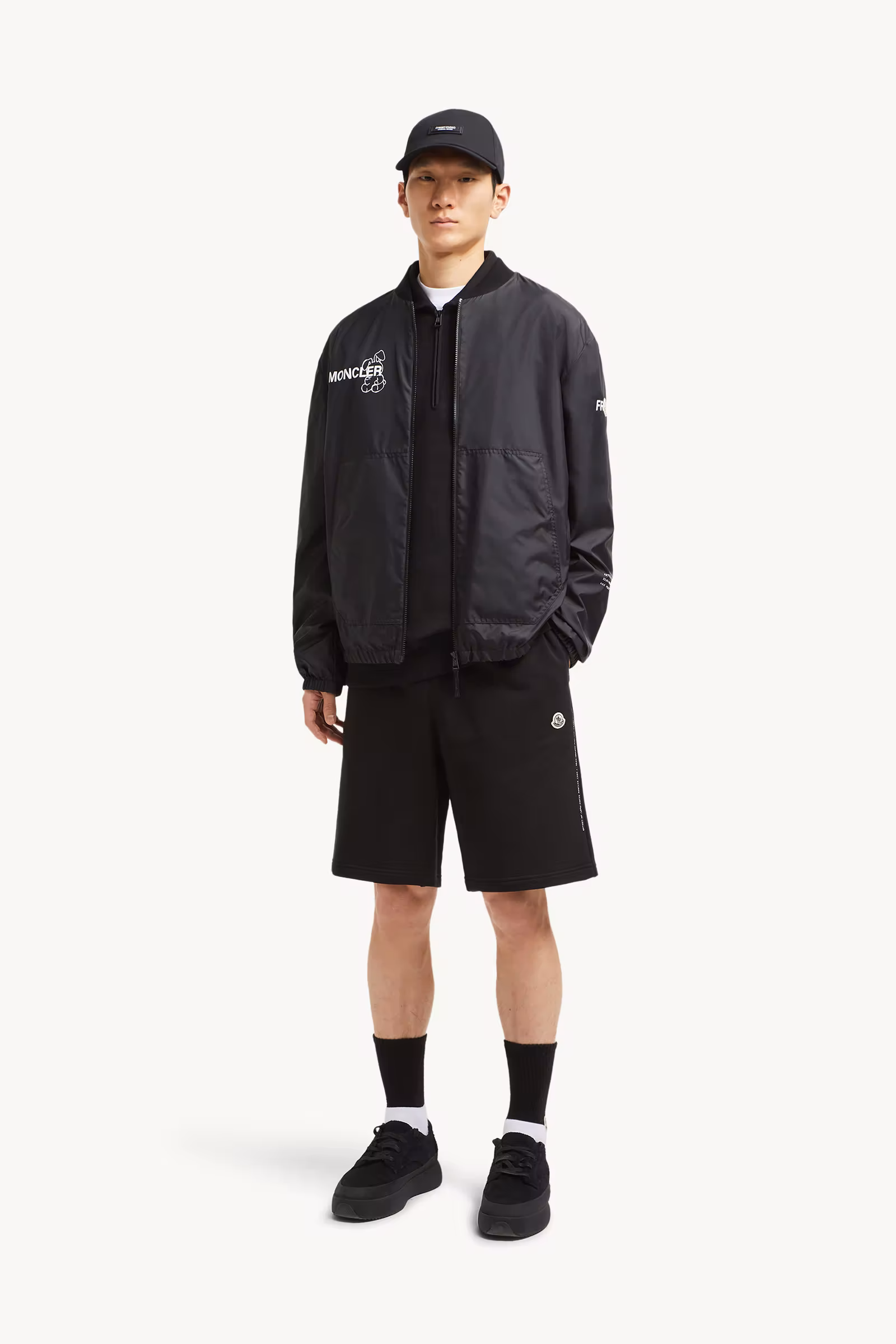 Moncler x FRGMT Embroidered Logo Cotton Shorts