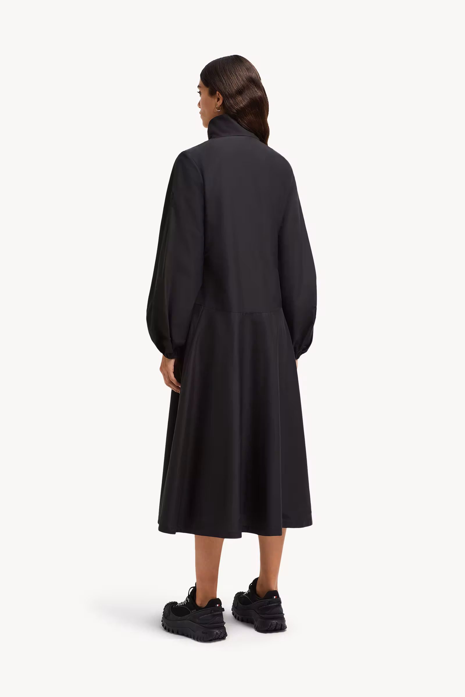 Turtleneck Cotton Midi Dress