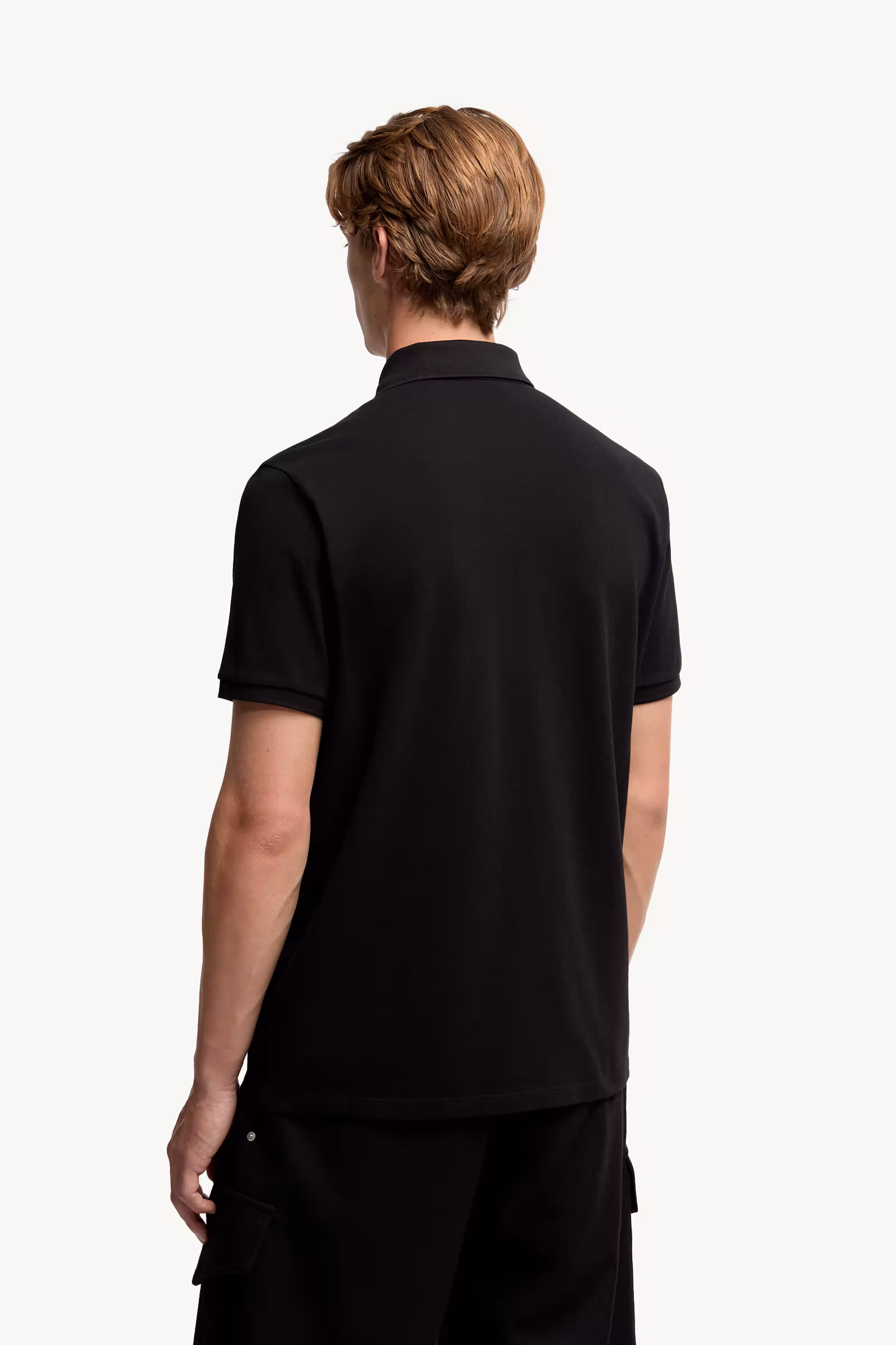 Cotton Piquet Polo Shirt with Pocket