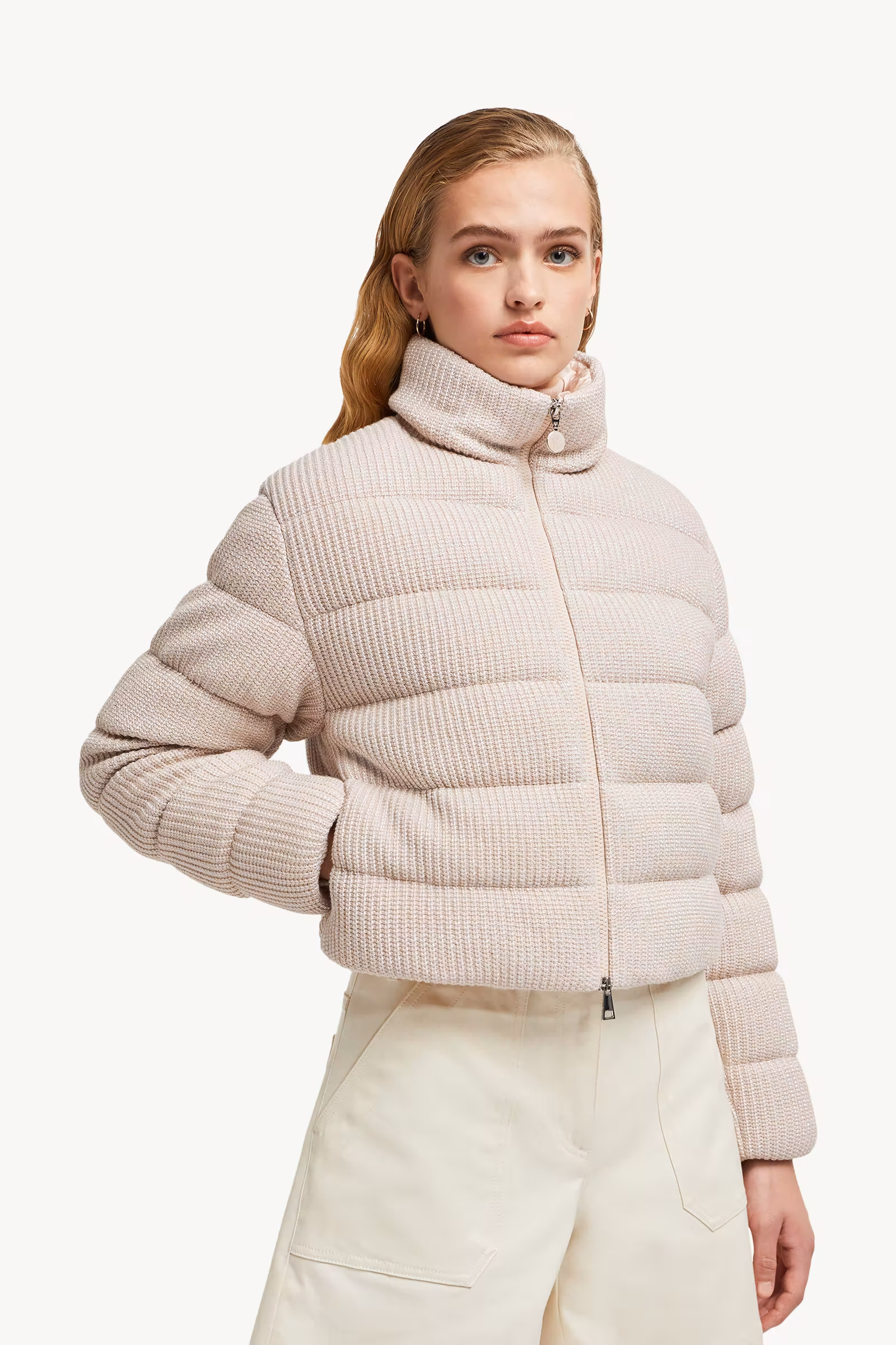 Thoiry Laminated Cotton Short Down Jacket
