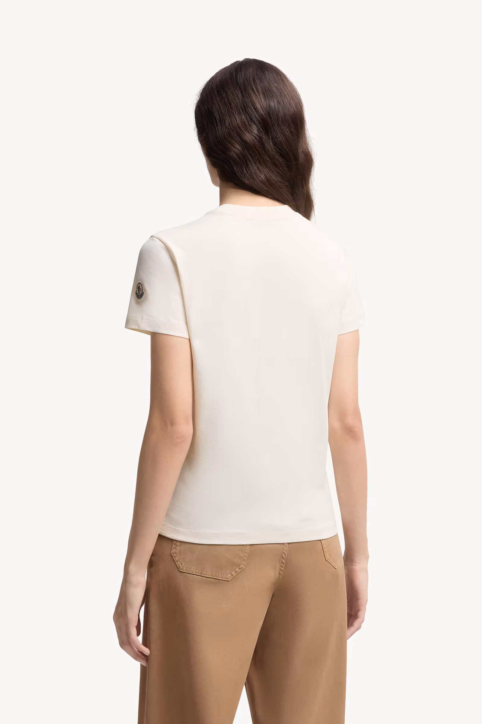 Beaded Logo Cotton T-Shirt