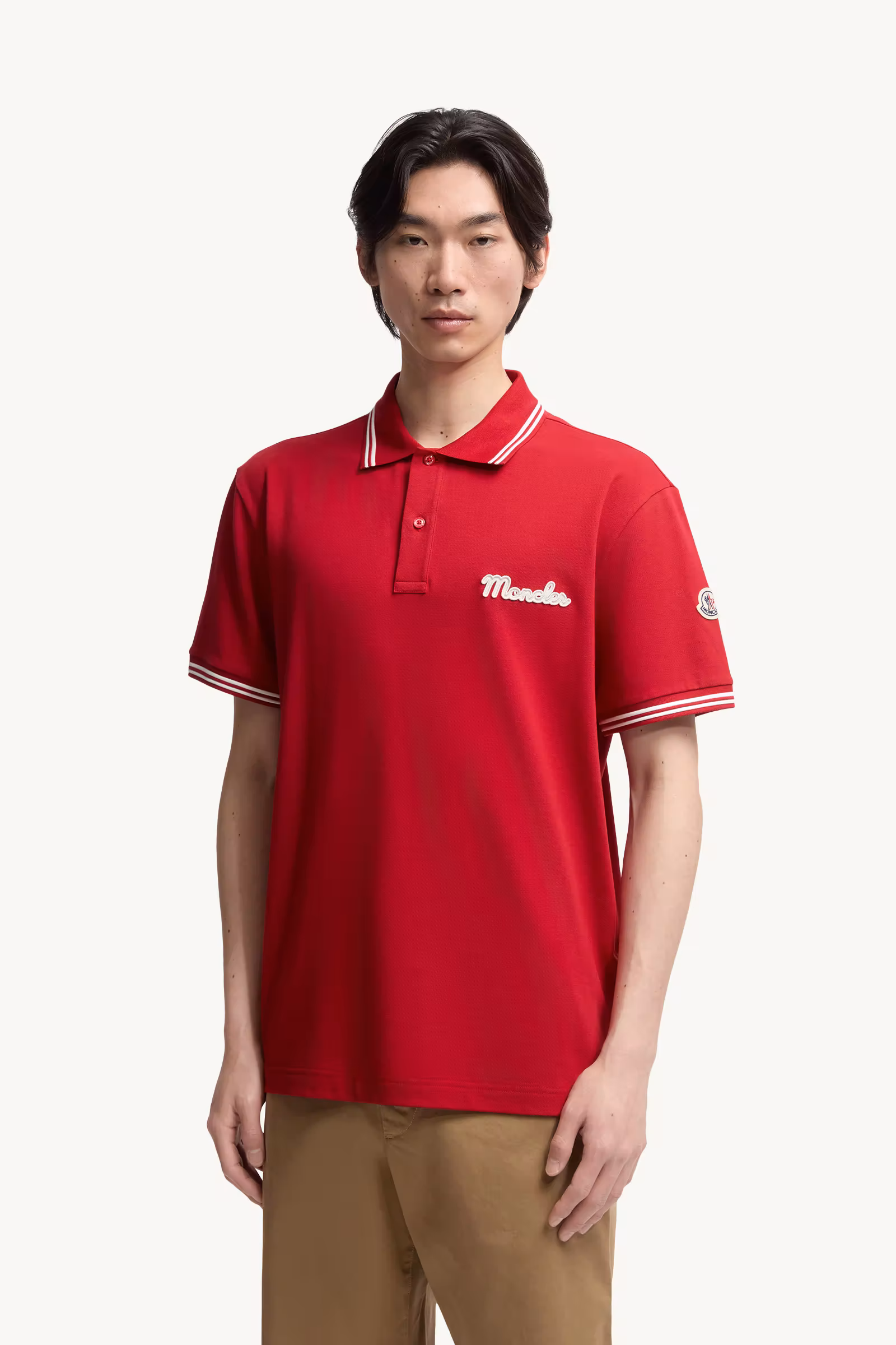 Embroidered Logo Cotton Piquet Polo Shirt