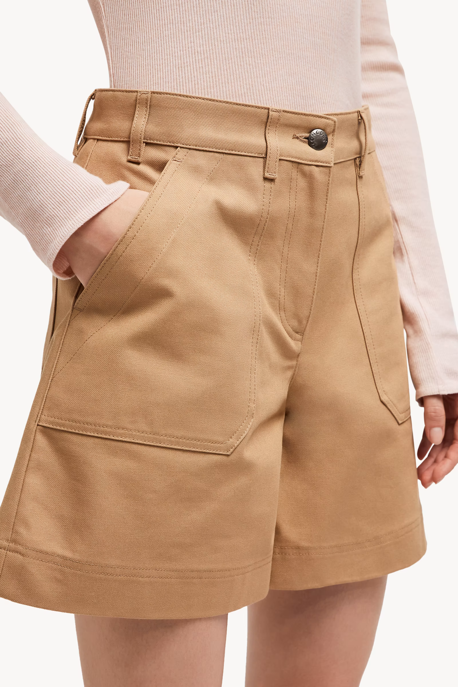Cotton Gabardine Bermuda Shorts
