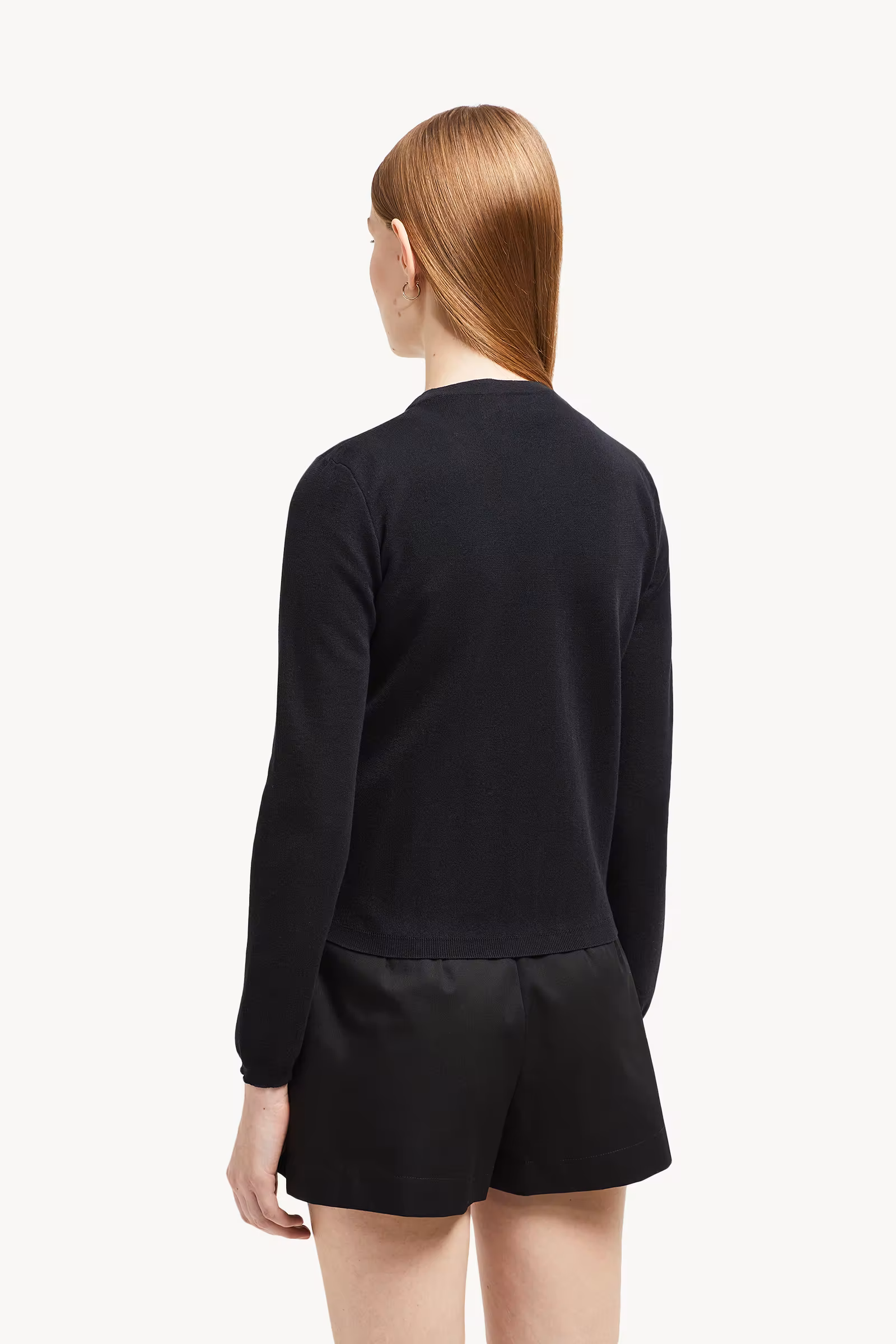 Embroidered Logo Cotton Cardigan