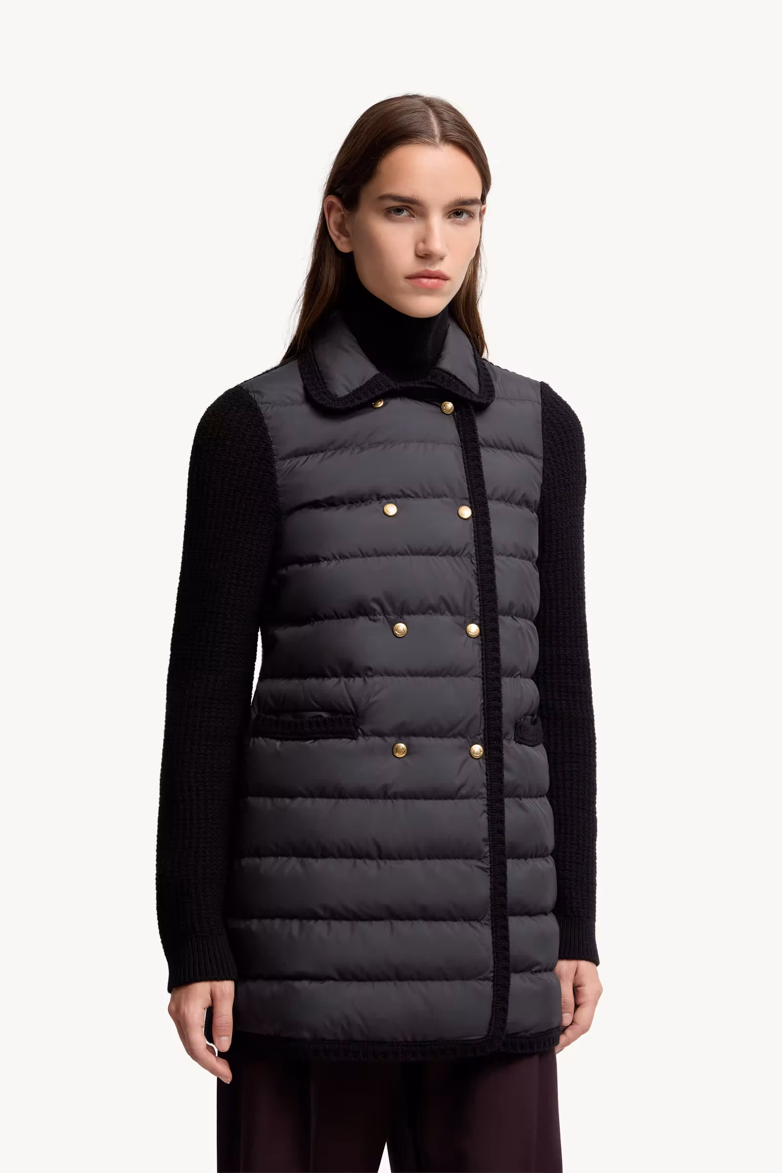 Wool & Cashmere Padded Cardigan