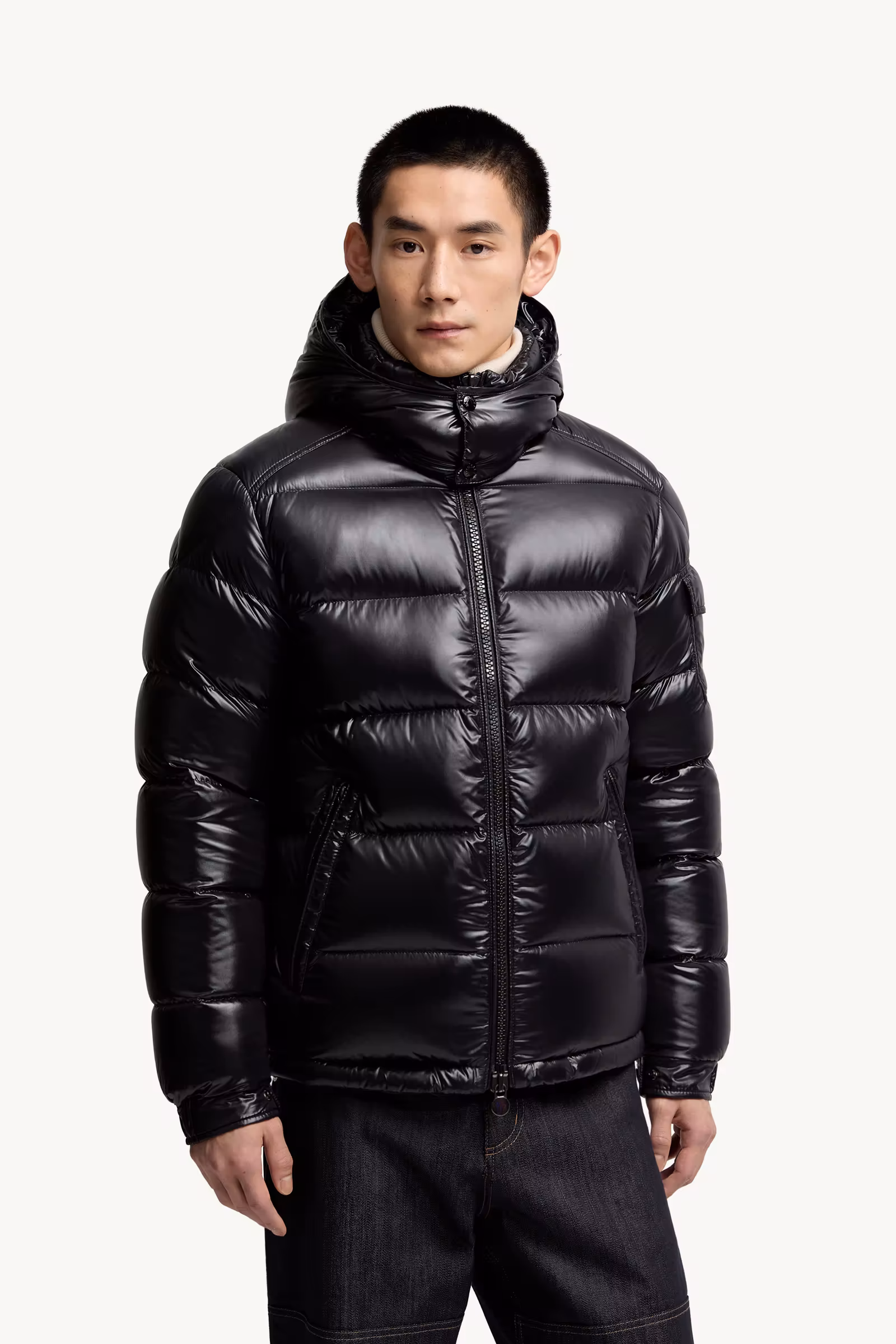 Moncler Maya Hooded Short Down Jacket