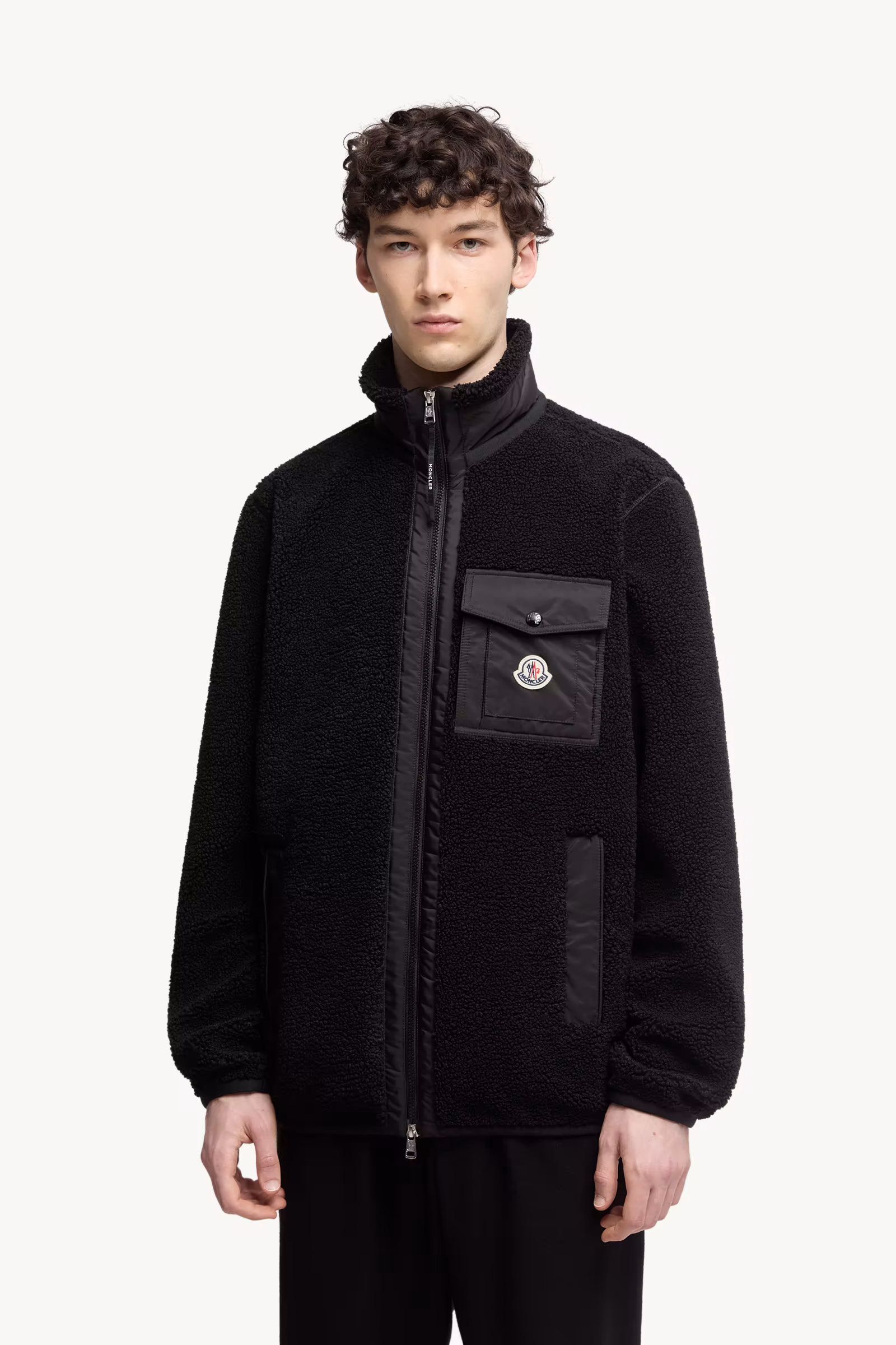 Teddy Zip-Up Sweatshirt with Pocket