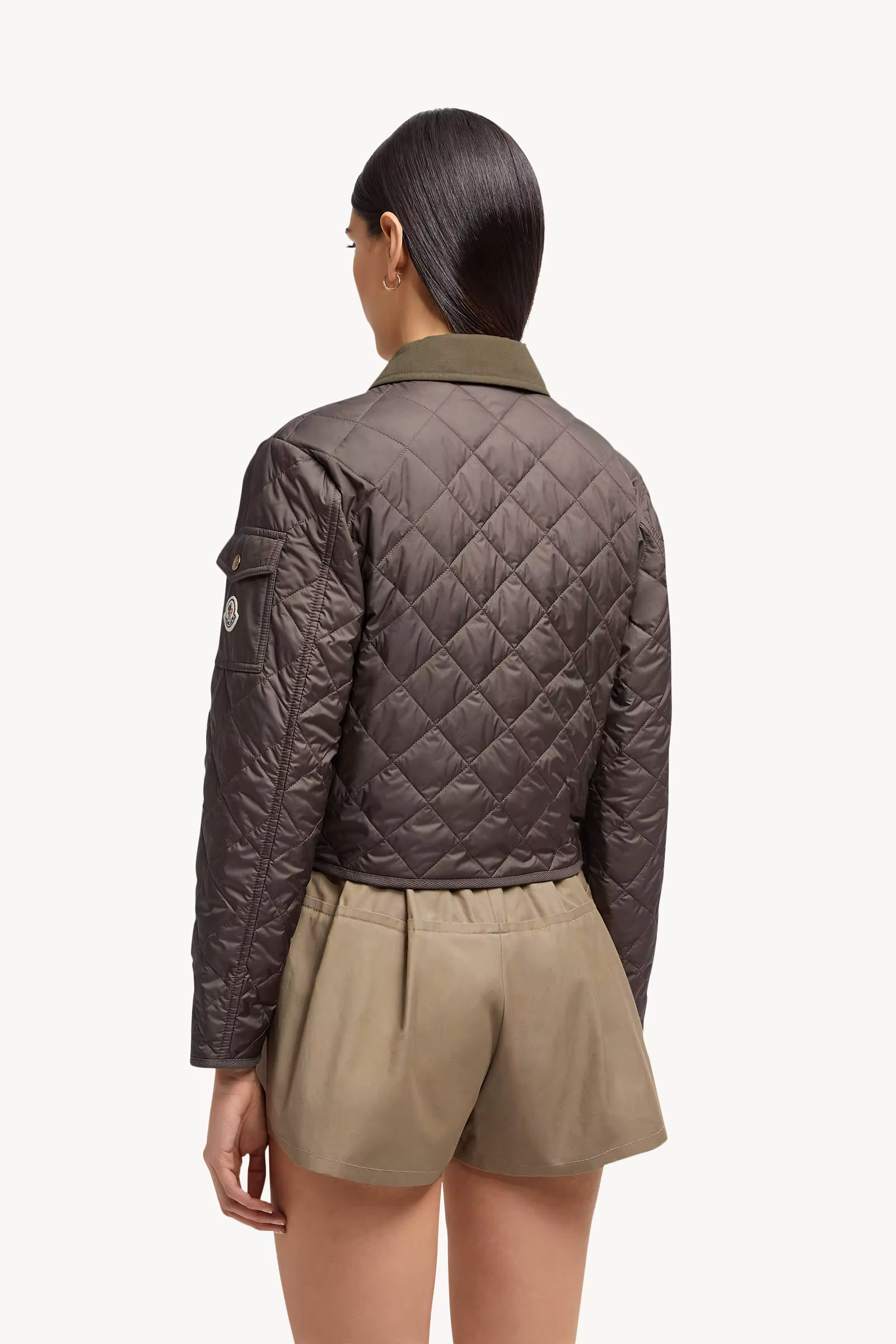Chitre Diamond-Quilted Padded Shirt Jacket
