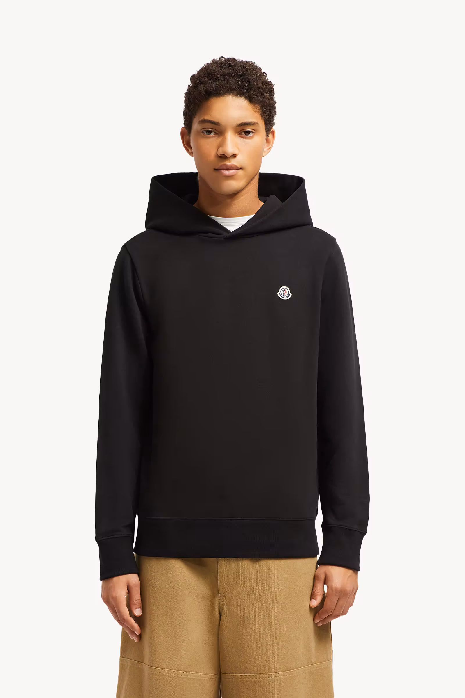 Logo Patch Cotton Hoodie