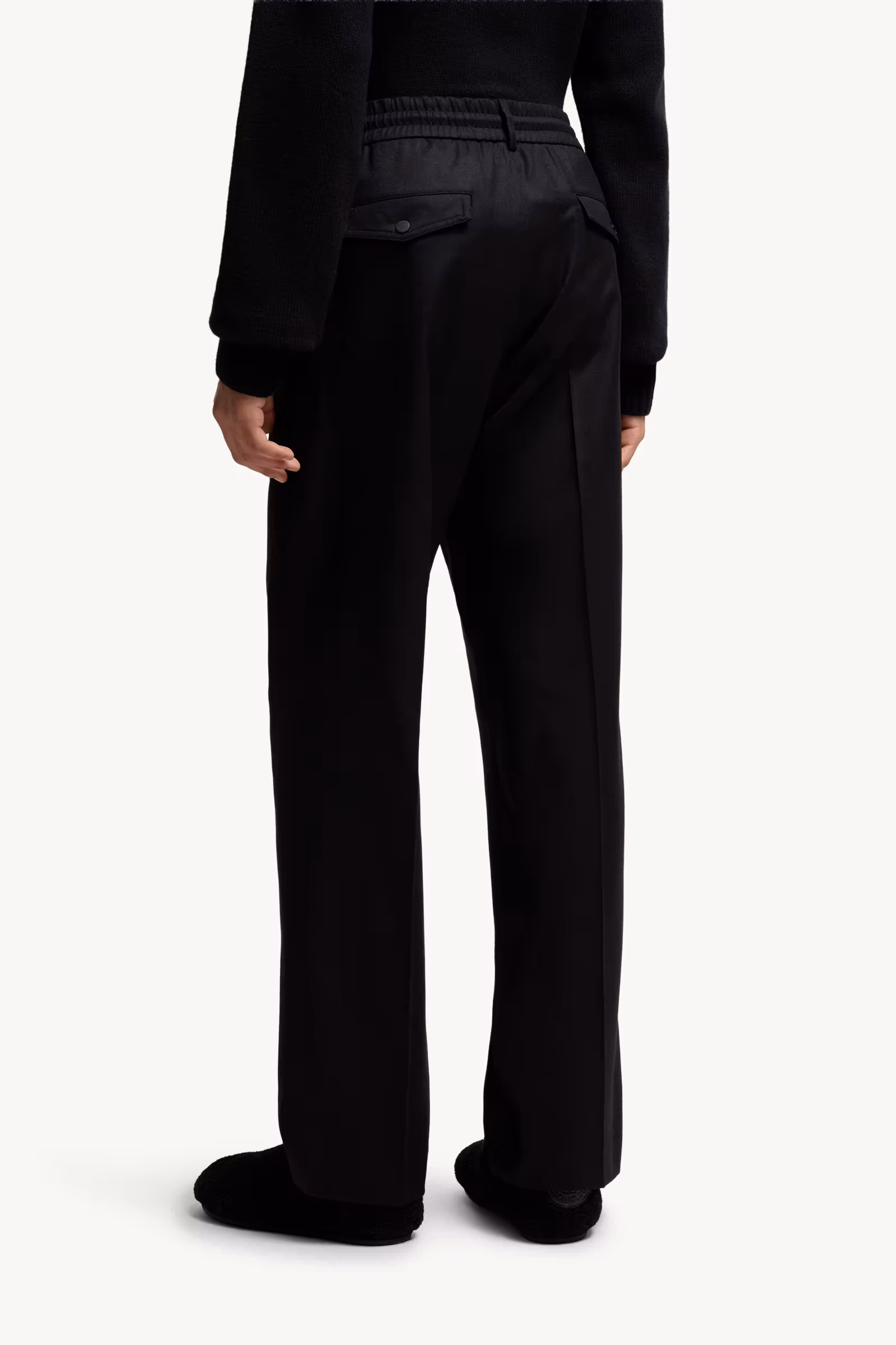 Wool Flannel Tailored Pants