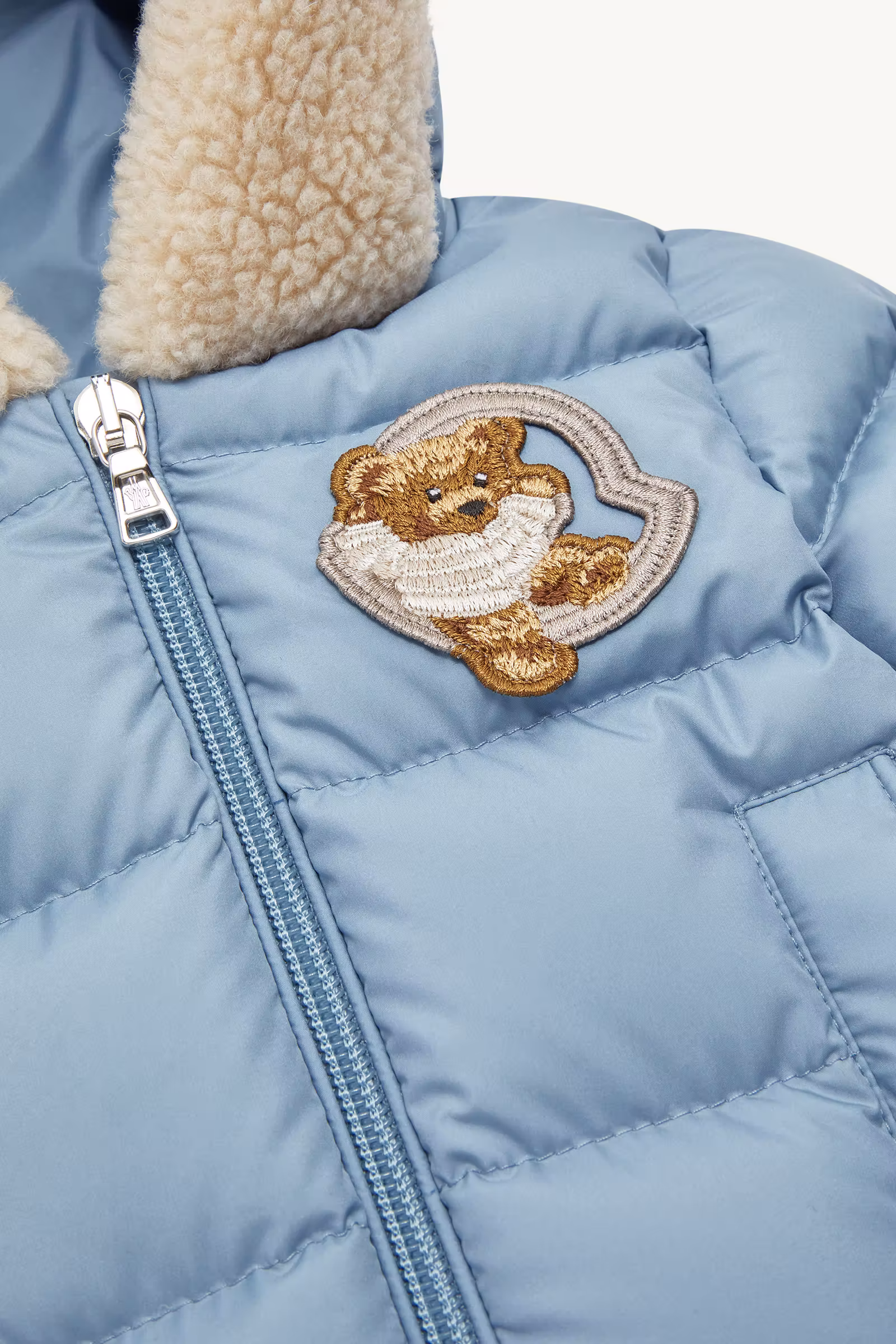 Kesimur Teddy-Trimmed Hooded Down Jacket