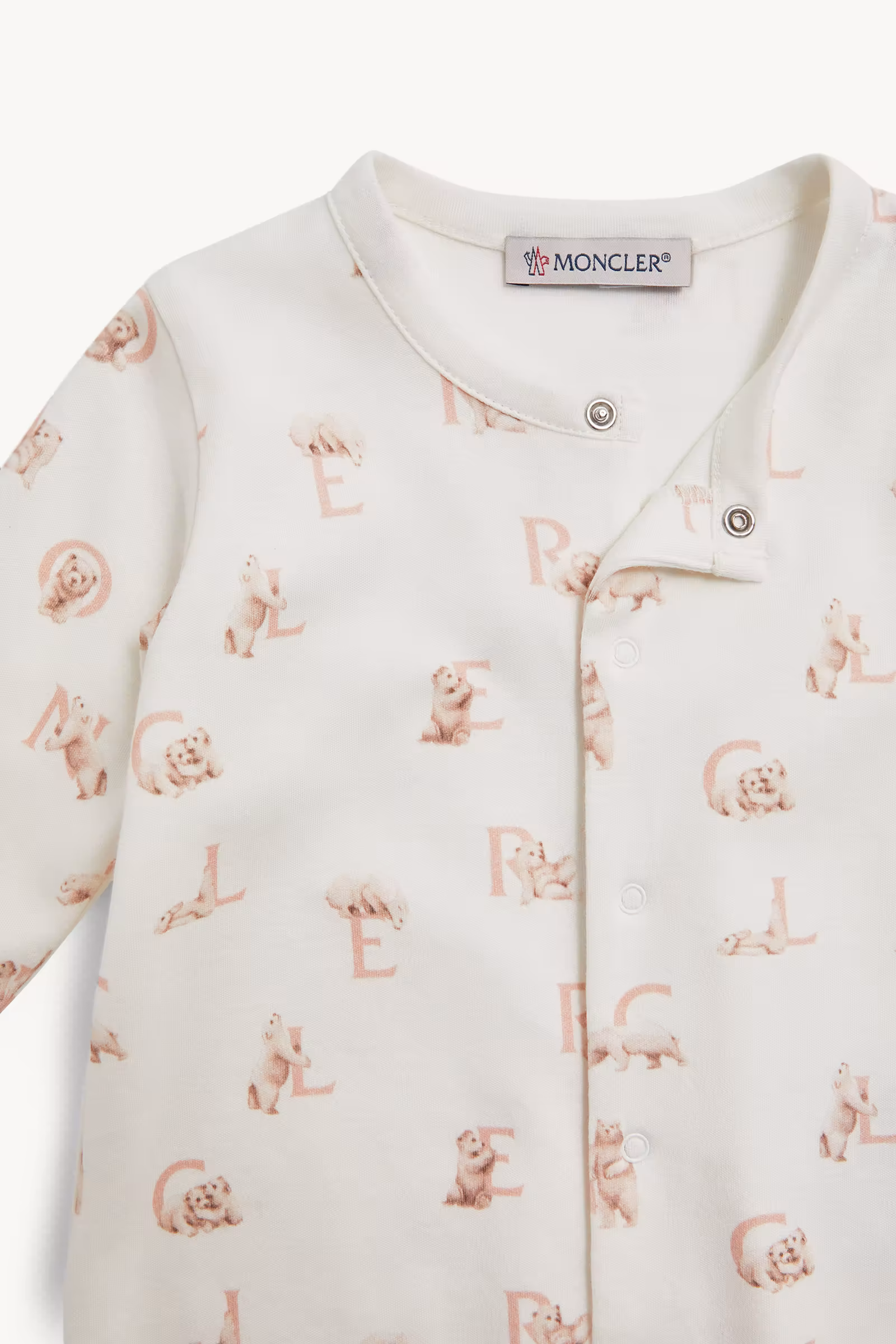 Teddy Bear Logo Print Cotton Set