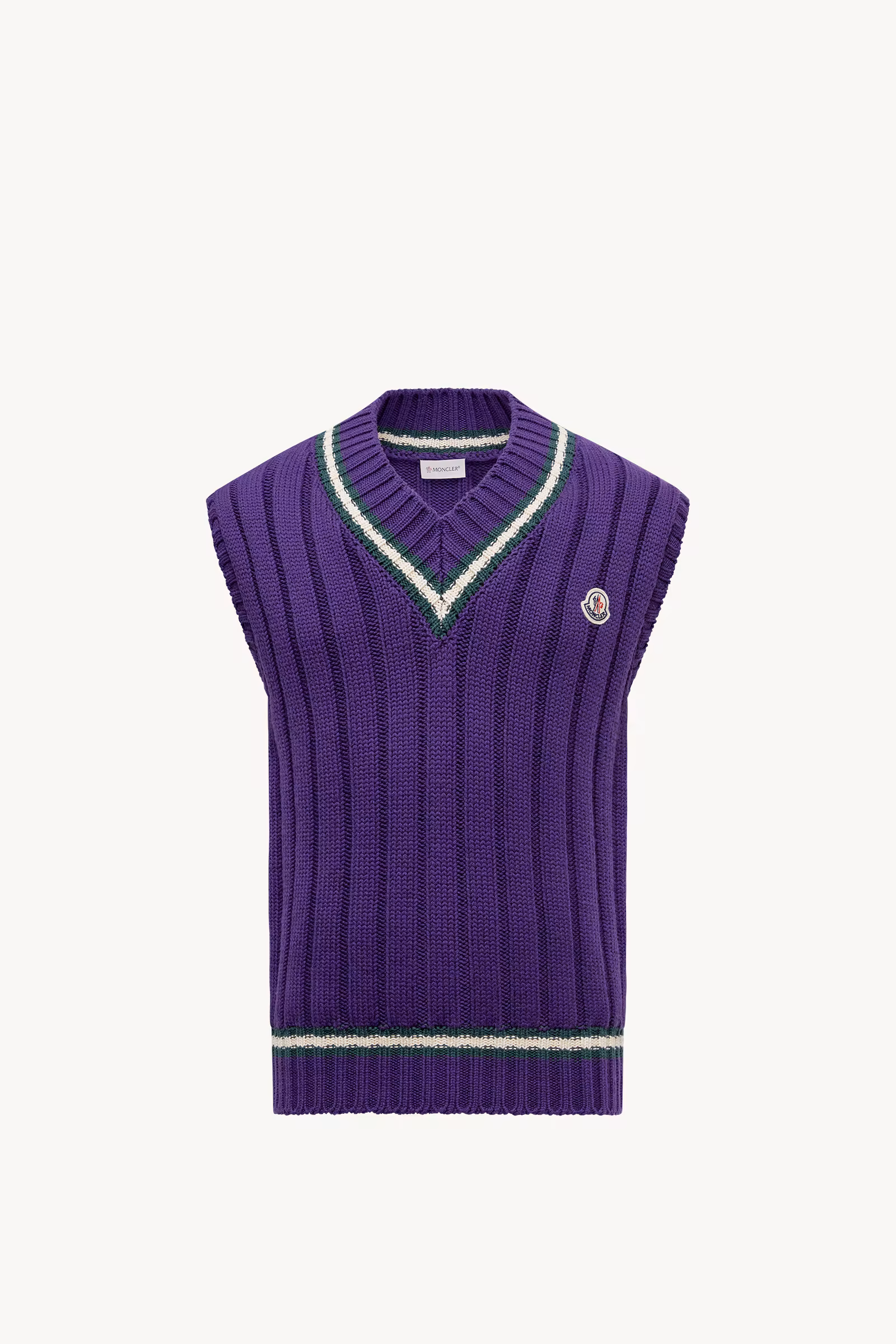 Wool & Cotton V-Neck Vest