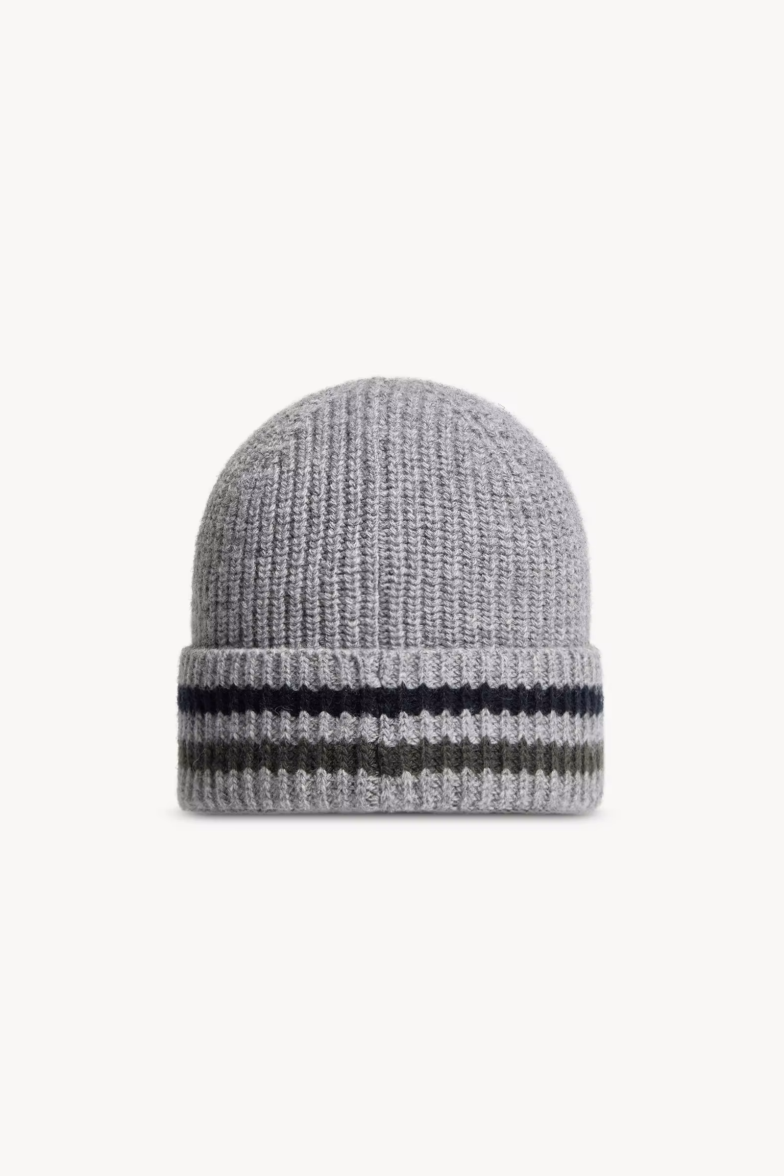 Striped Wool Beanie