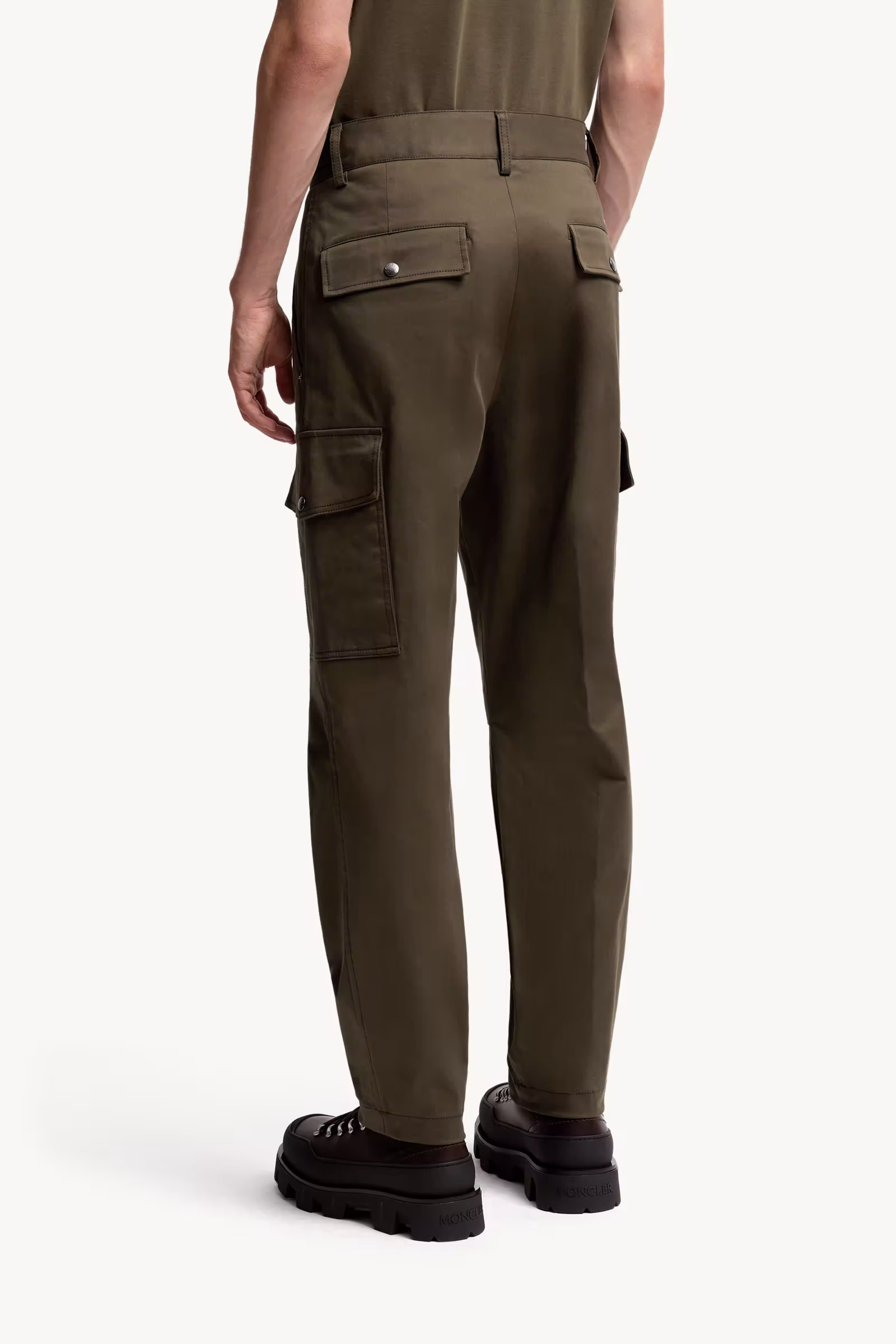 Cotton Gabardine Cargo Pants