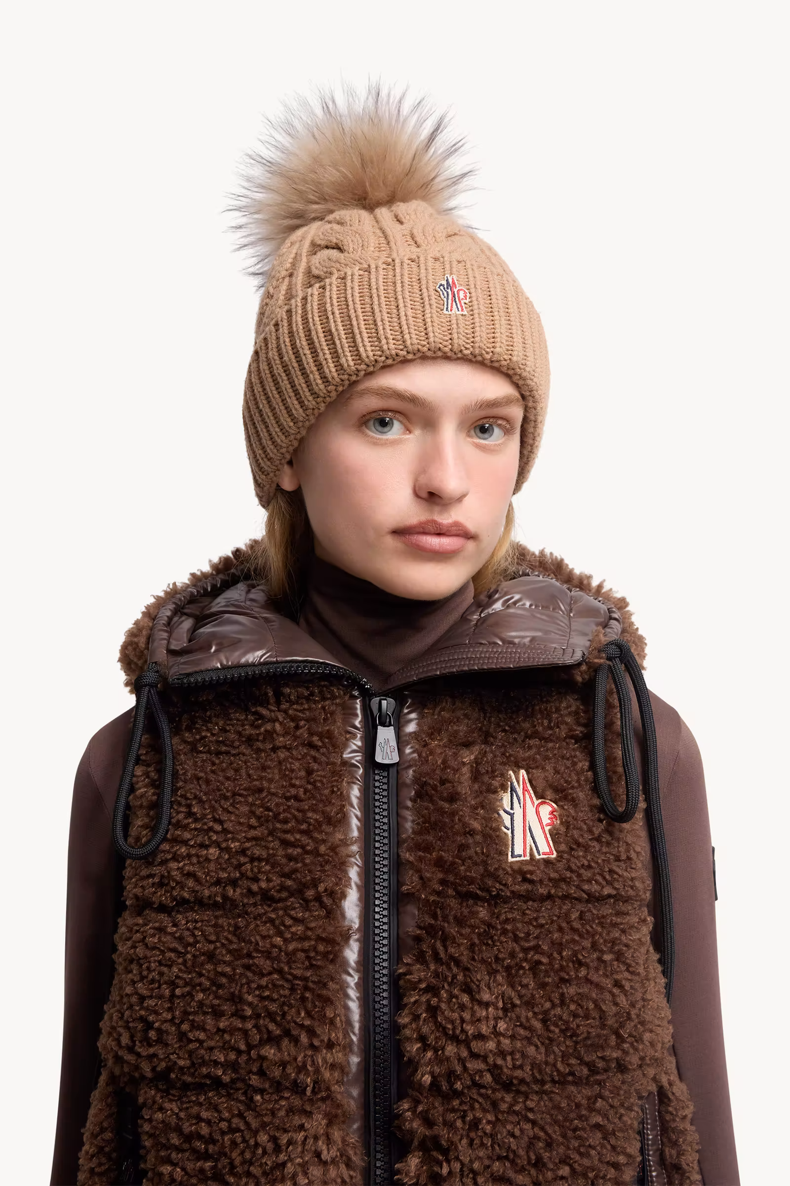 Wool & Cashmere Beanie with Pom Pom
