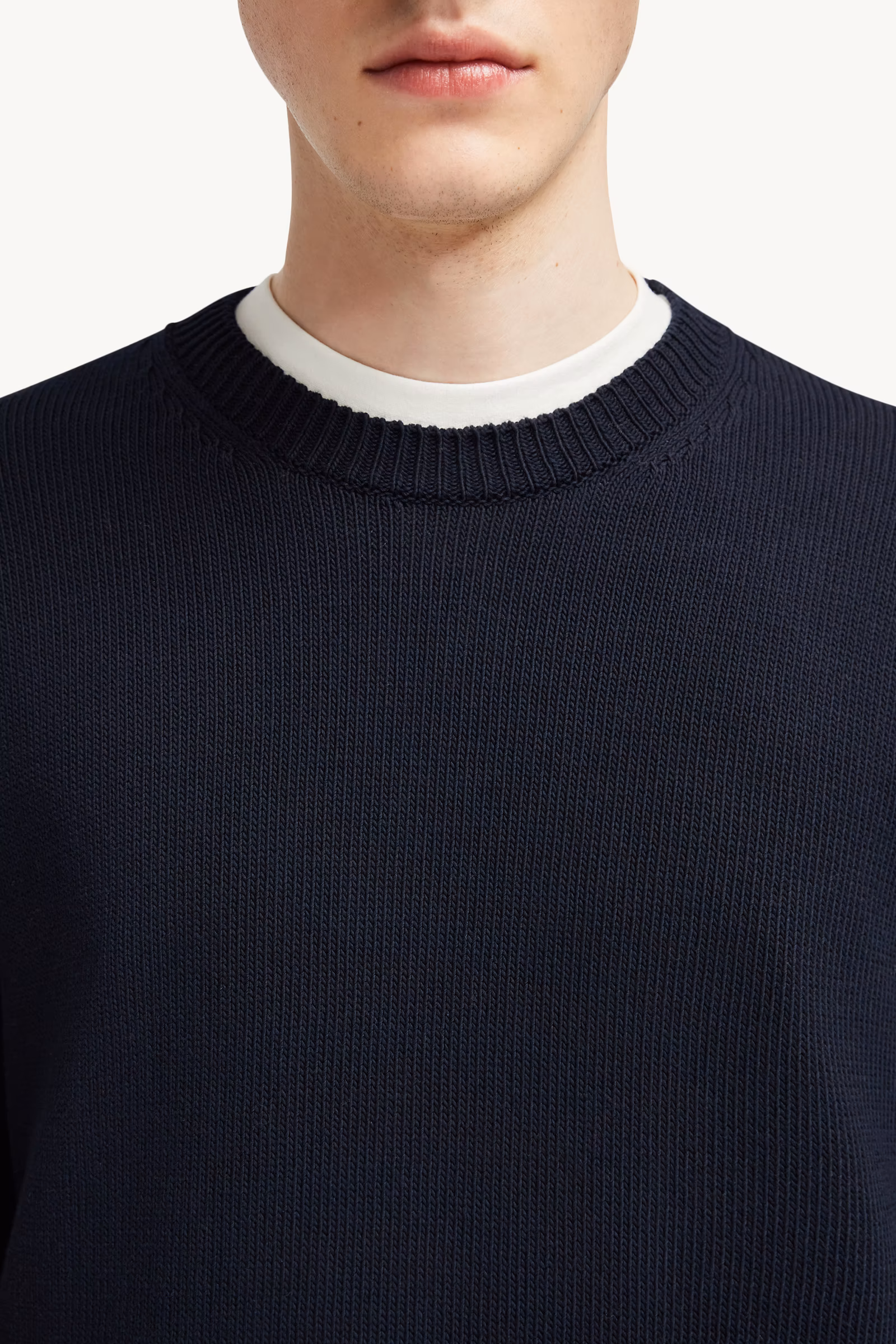 Logo Patch Cotton Sweater