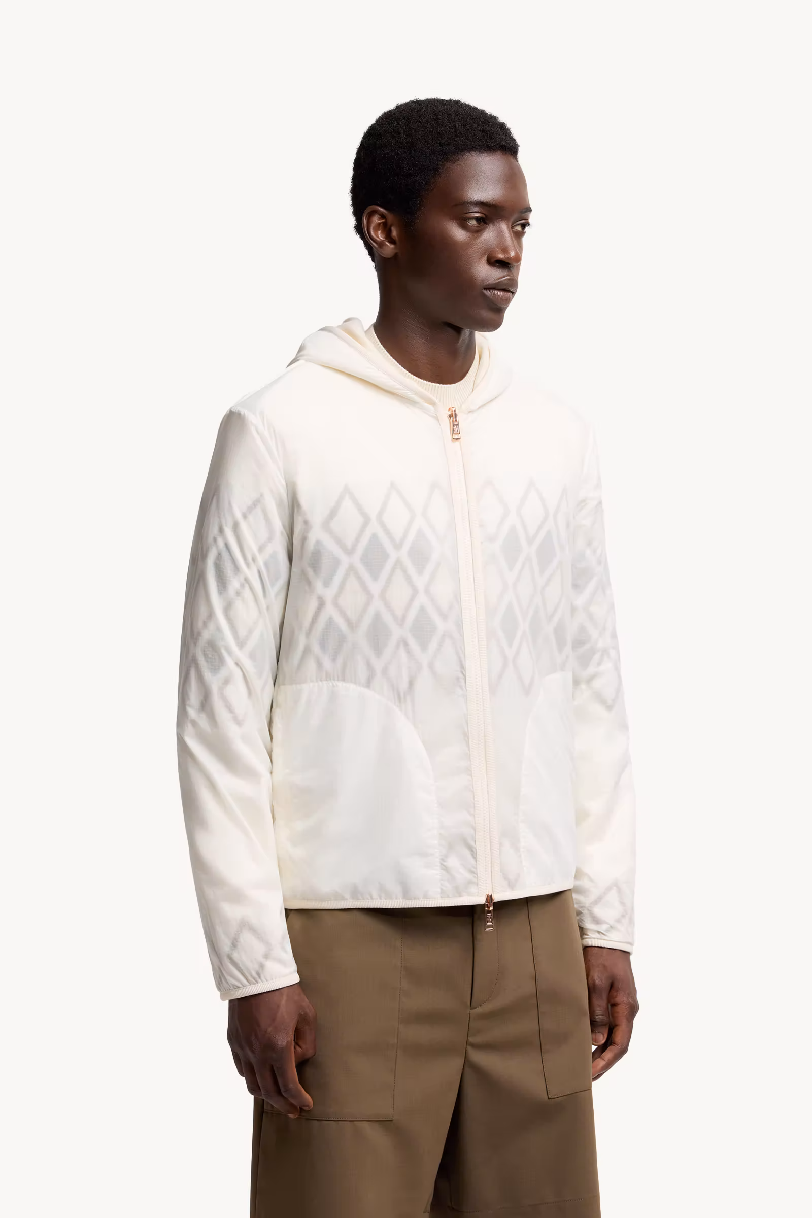 Reversible Wool Zip-Up Hoodie