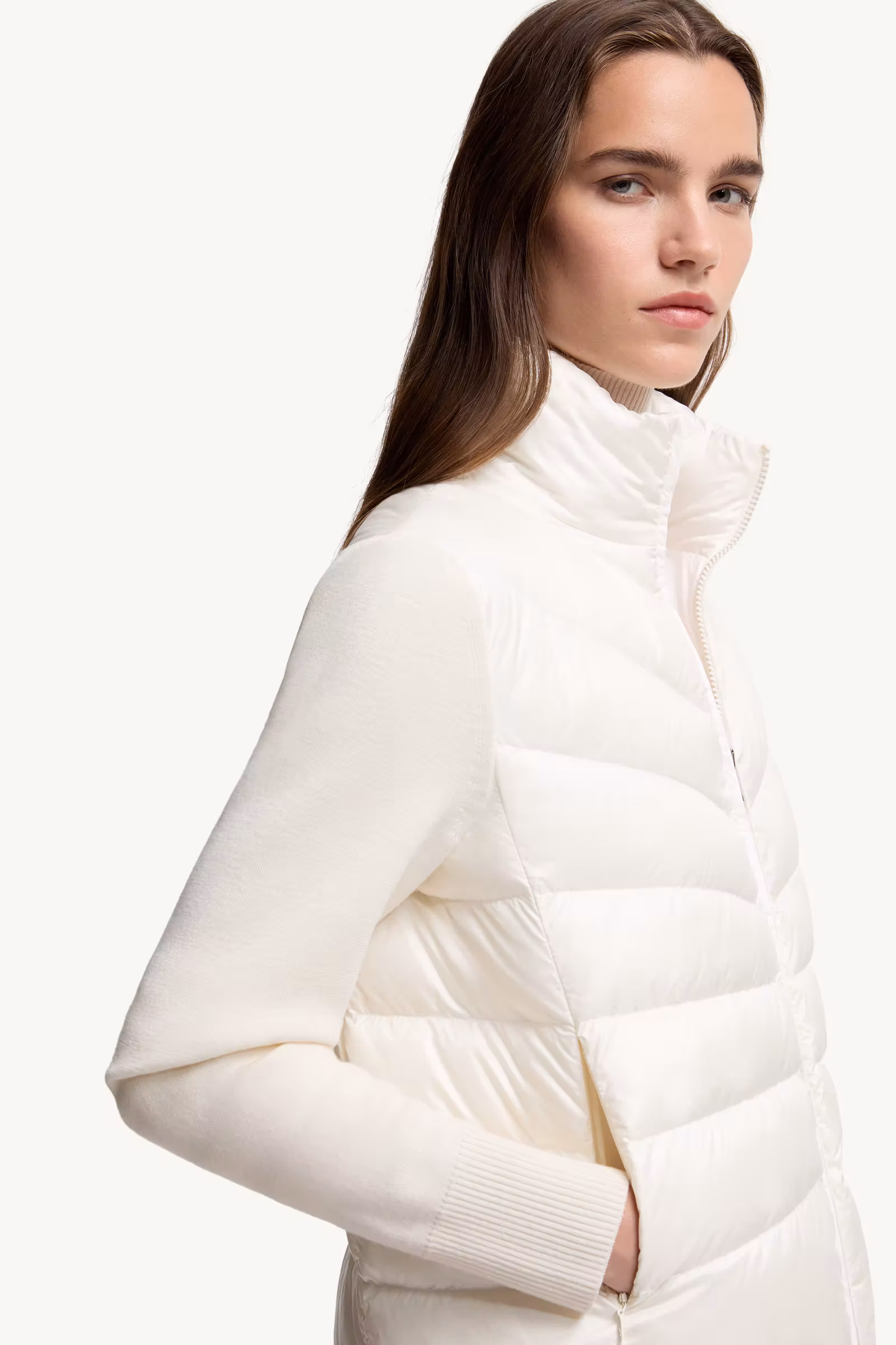 Padded Wool Cardigan