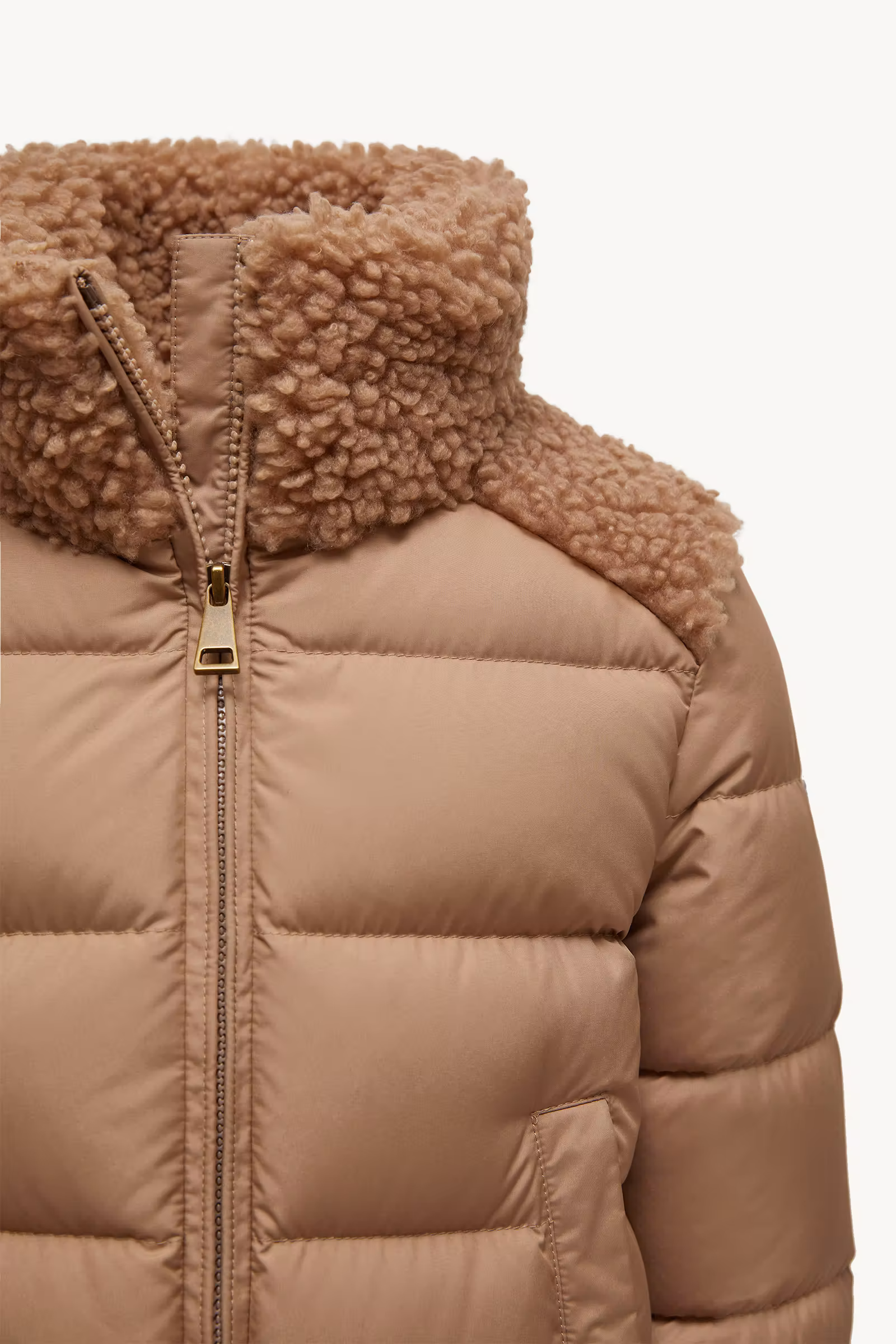 Vard Teddy-Trimmed Down Jacket