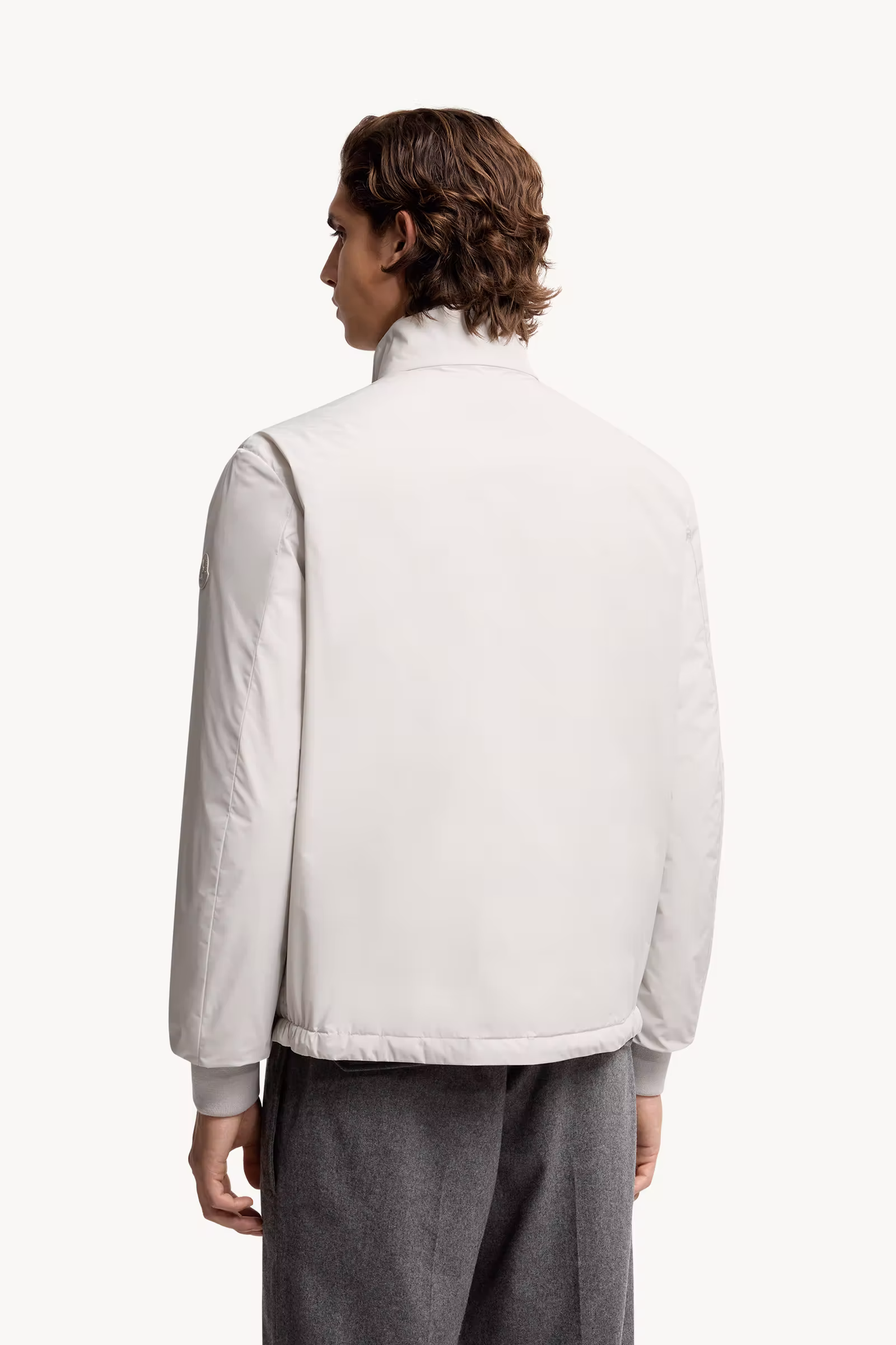 Lanques Leather-Trimmed Short Down Jacket