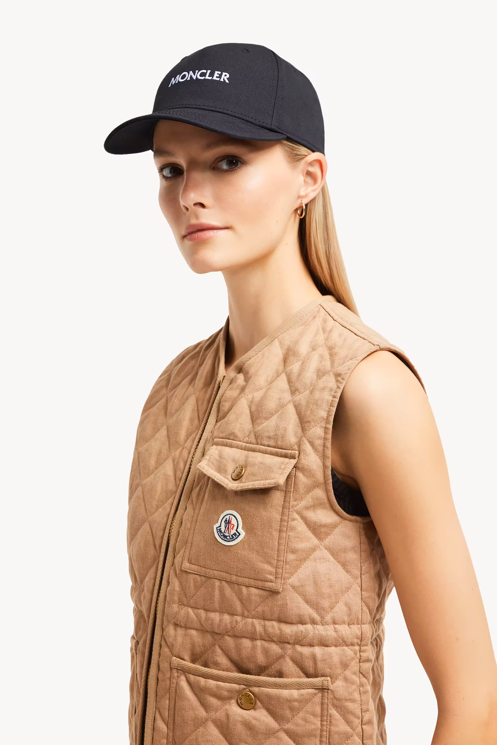 Embroidered Logo Gabardine Baseball Cap