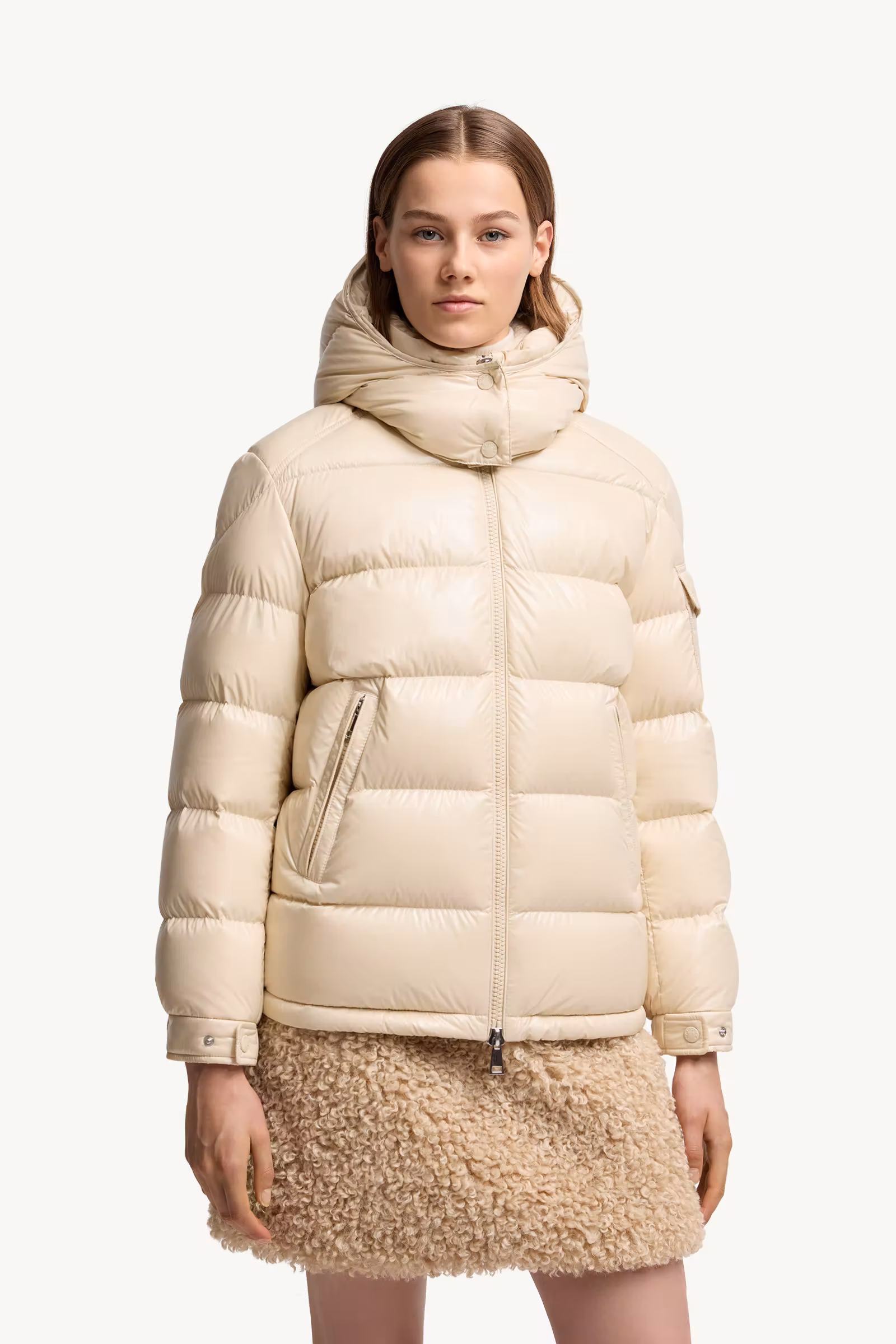 Maire Hooded Short Down Jacket