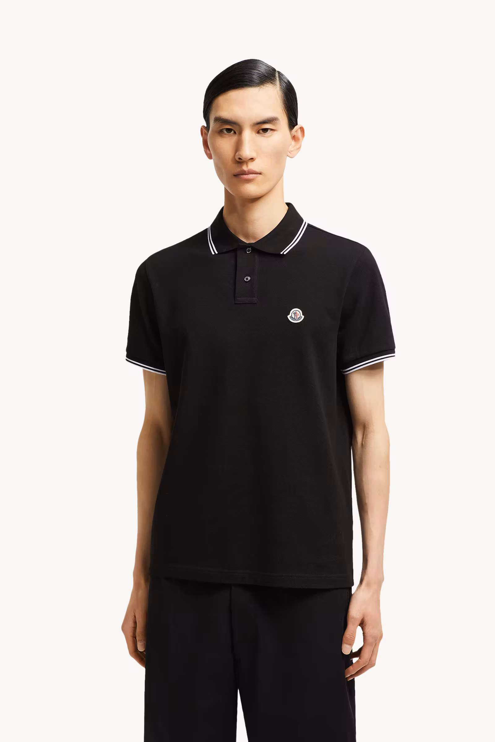 Logo Patch Cotton Polo Shirt