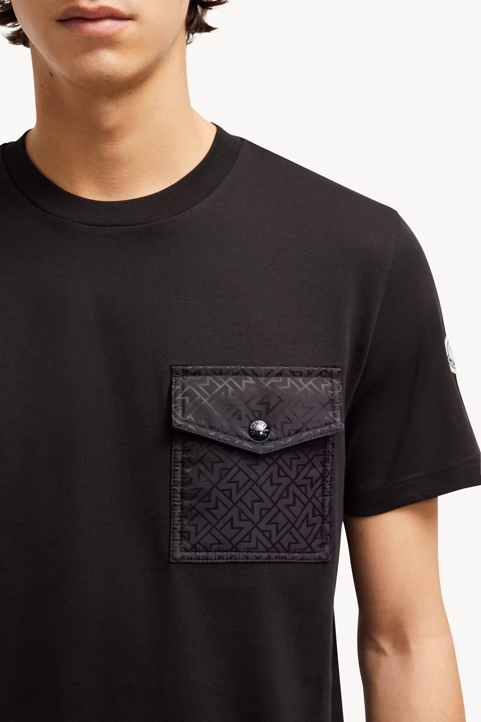 Monogram Cotton T-Shirt With Pocket