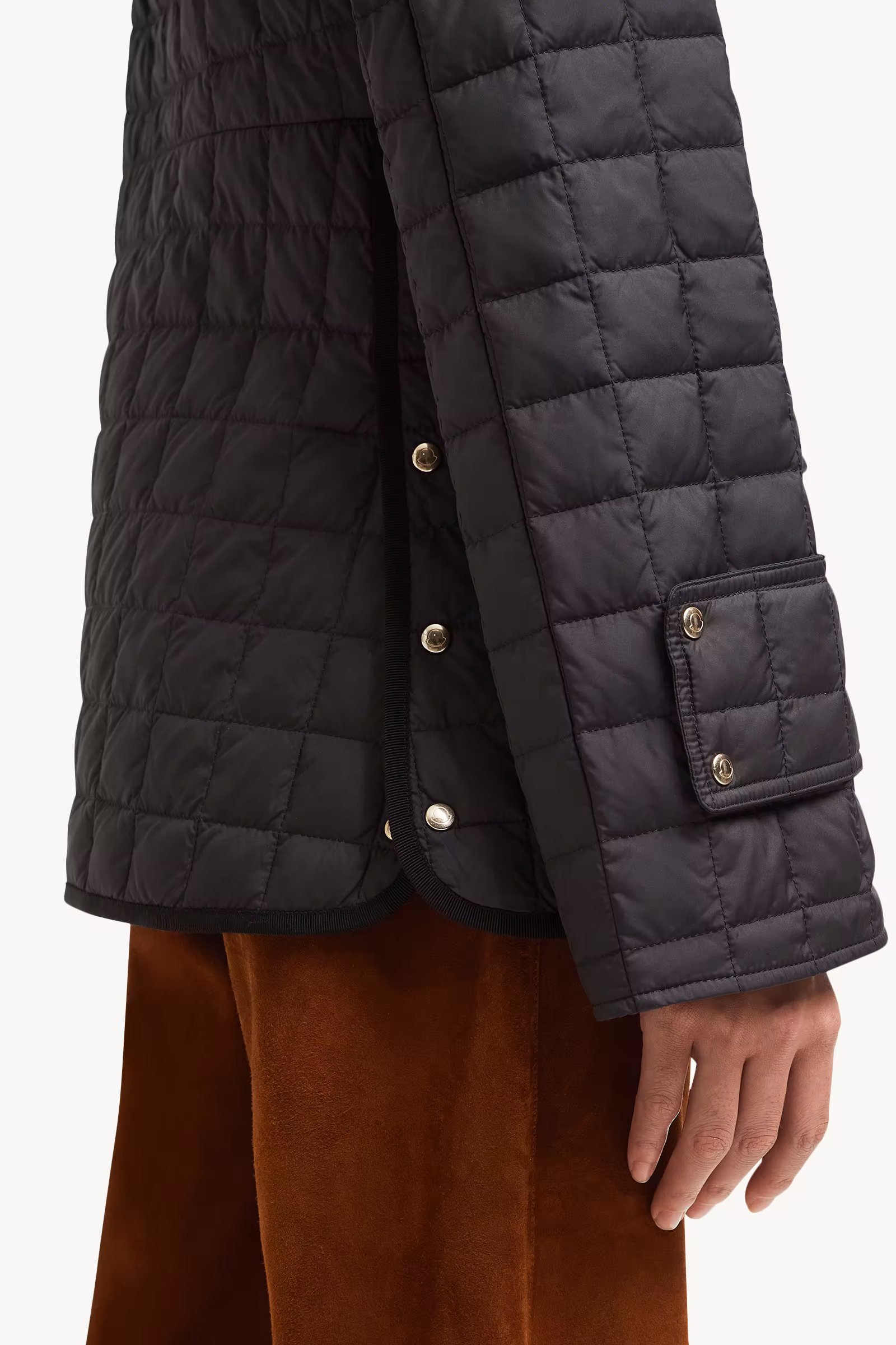 Epinal Square-Quilted Down Shirt Jacket