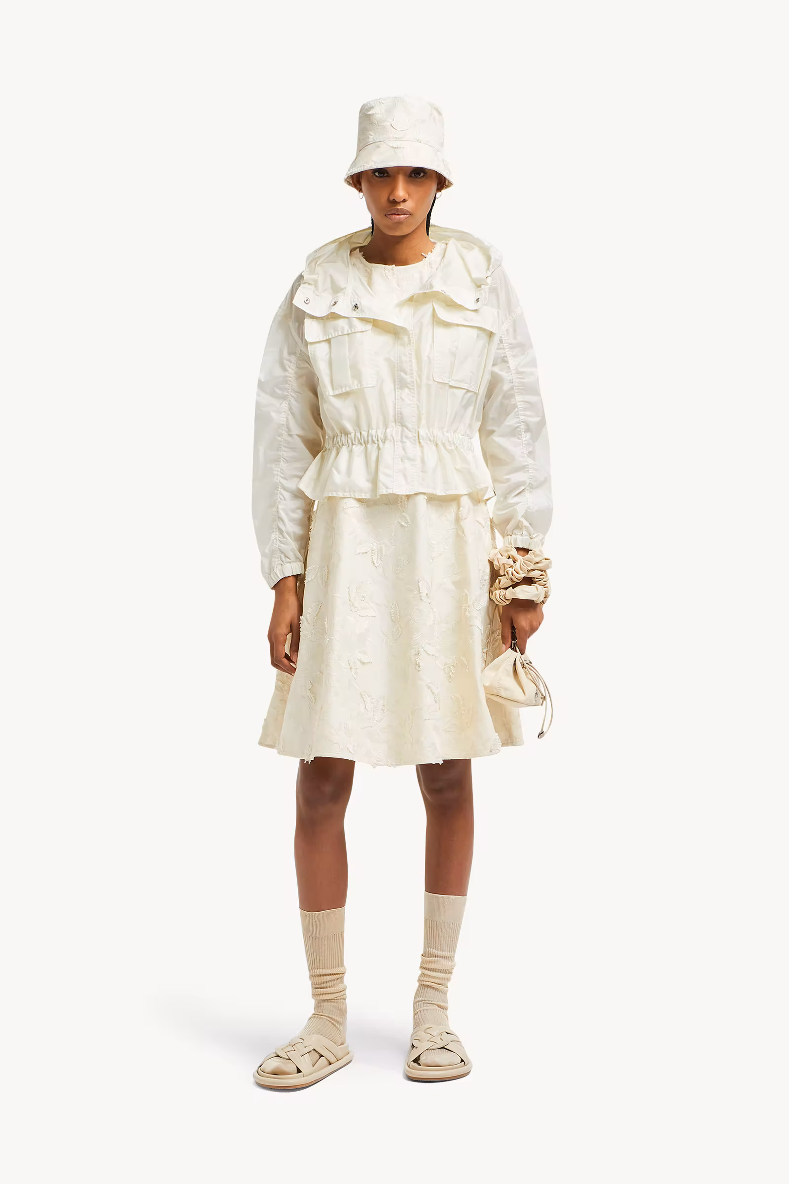 Curton Hooded Peplum Jacket