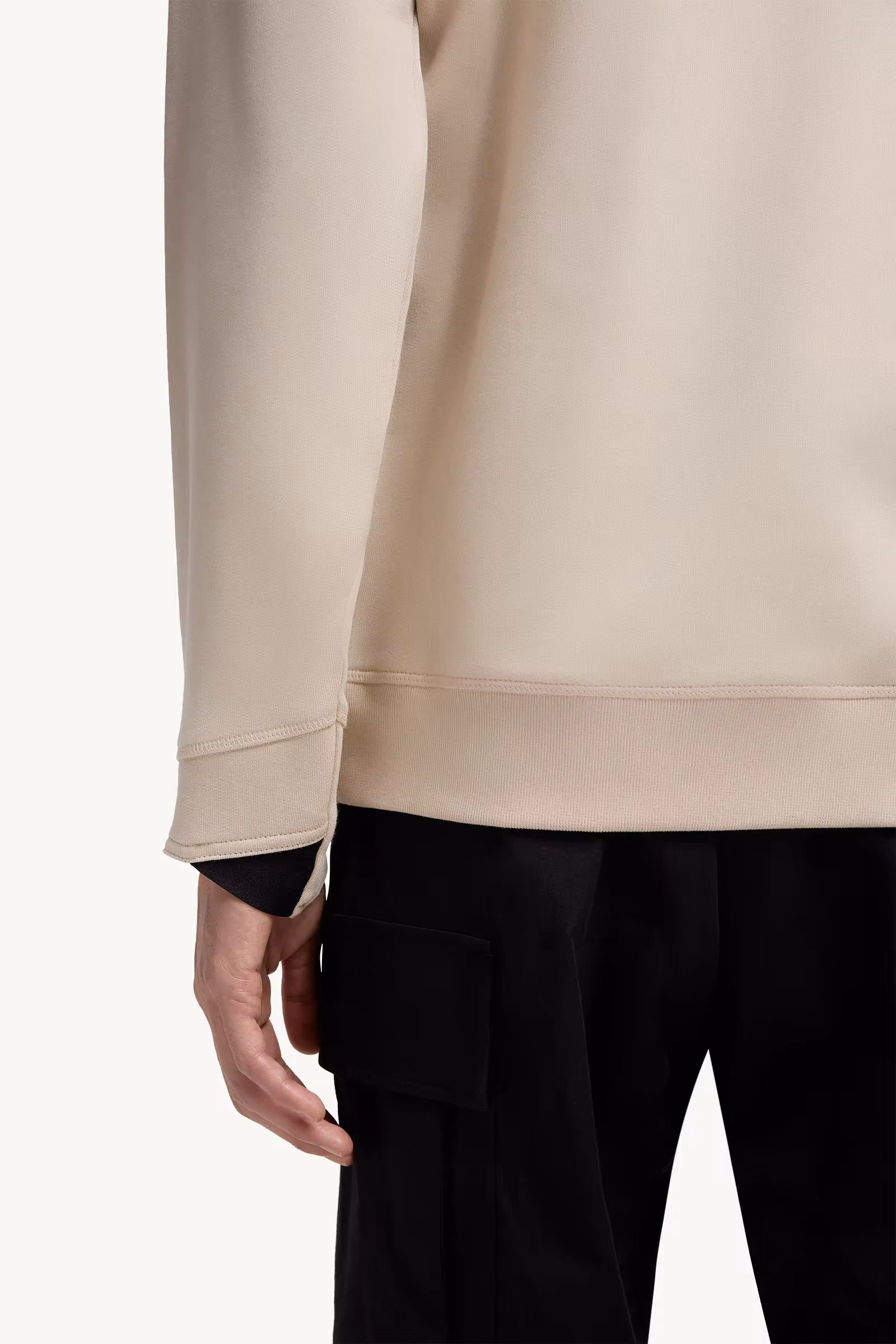 Logo Patch Cotton Sweatshirt