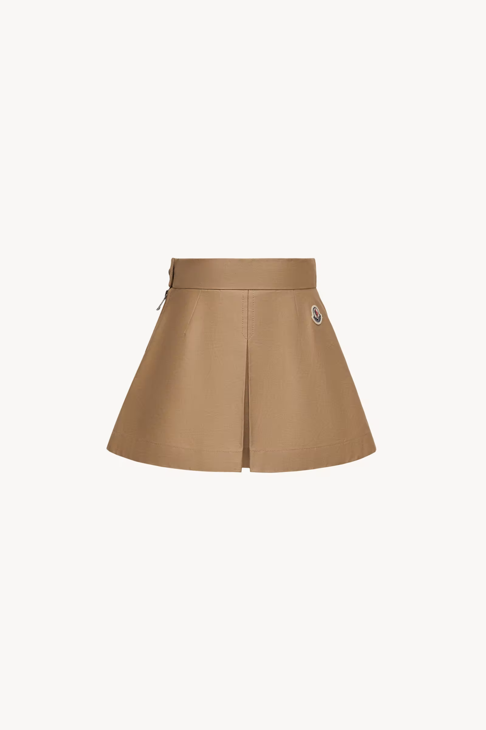 Pleated Cotton Gabardine Skirt