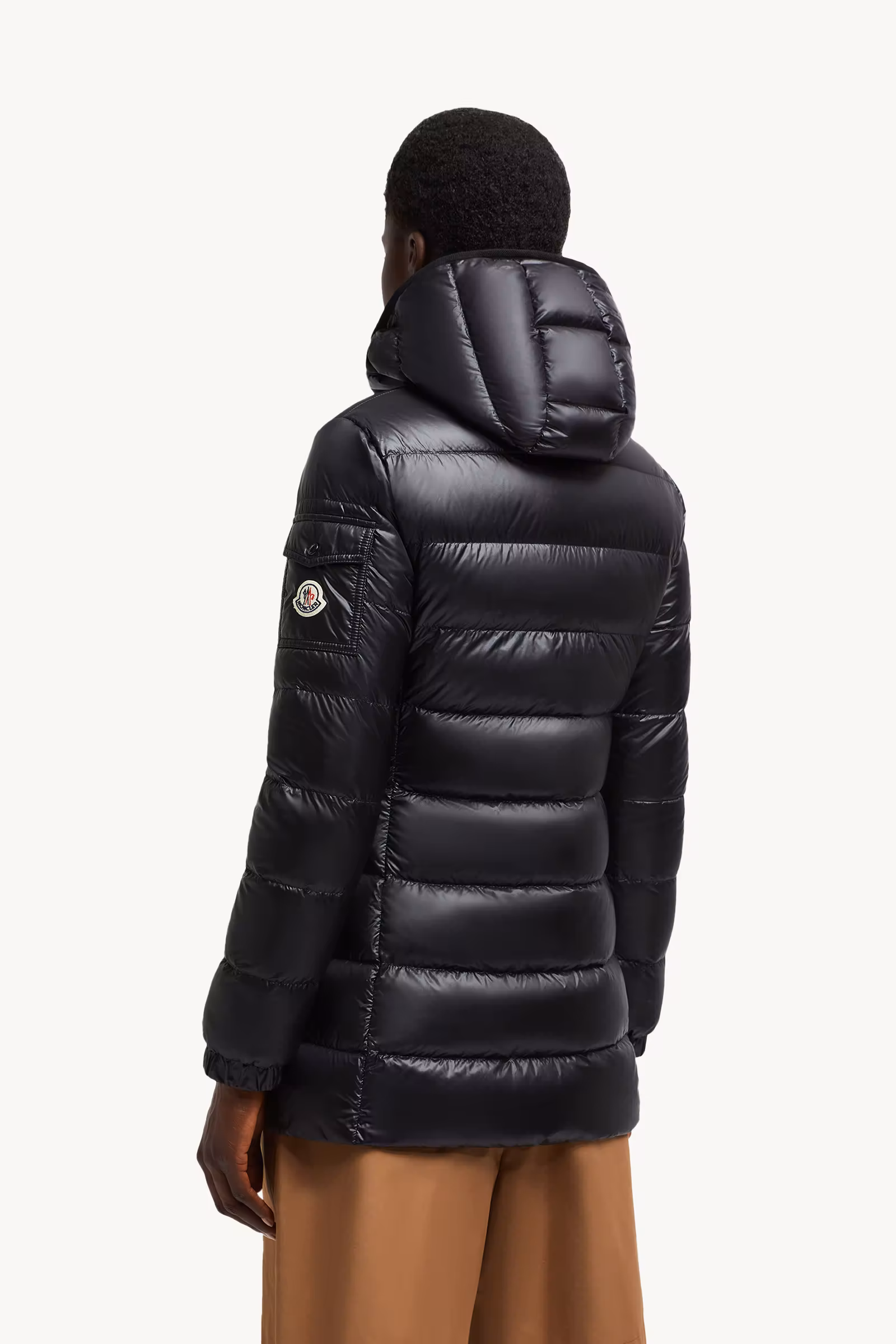 Glements Hooded Mid-Length Down Jacket