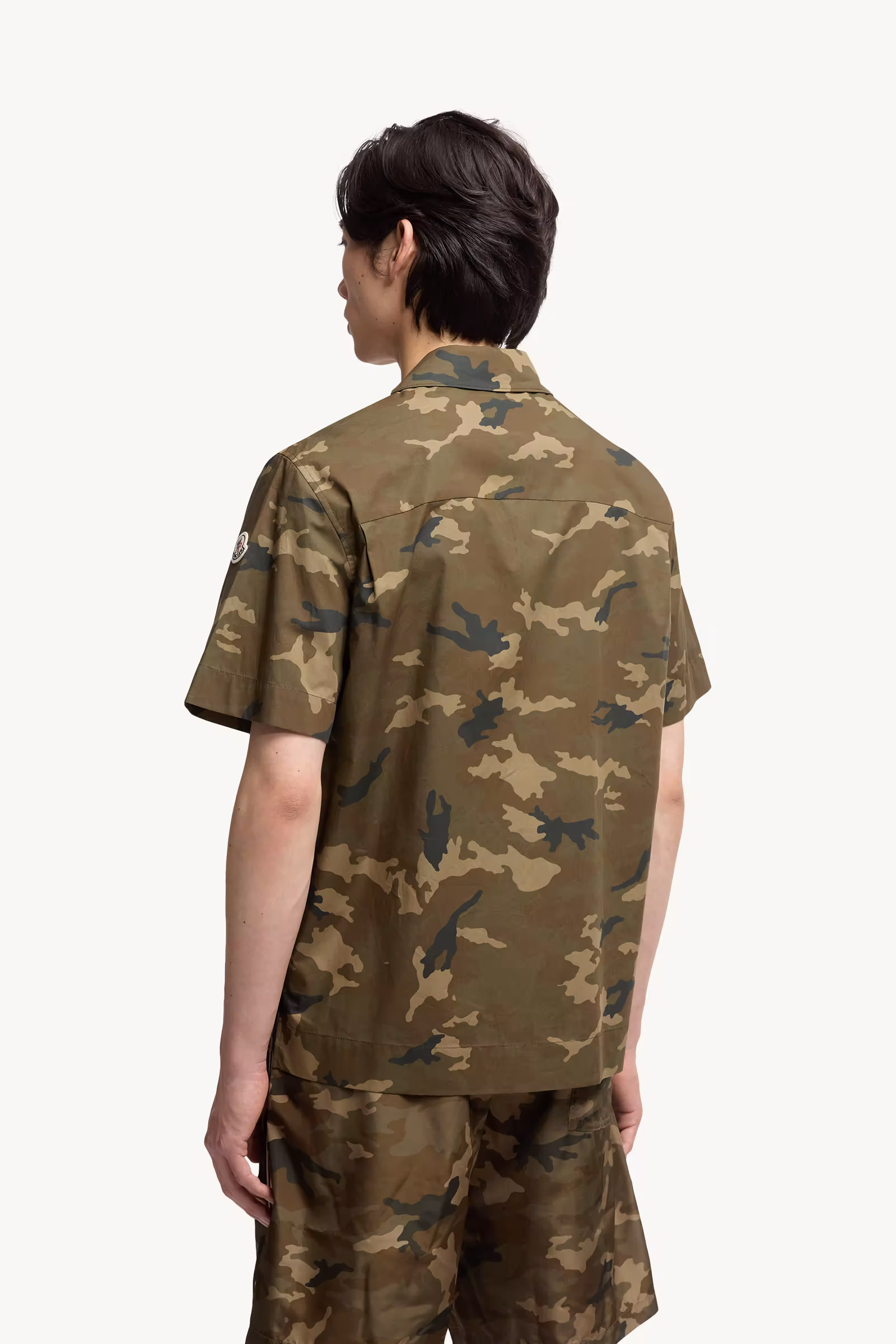 Printed Cotton Short Sleeve Shirt