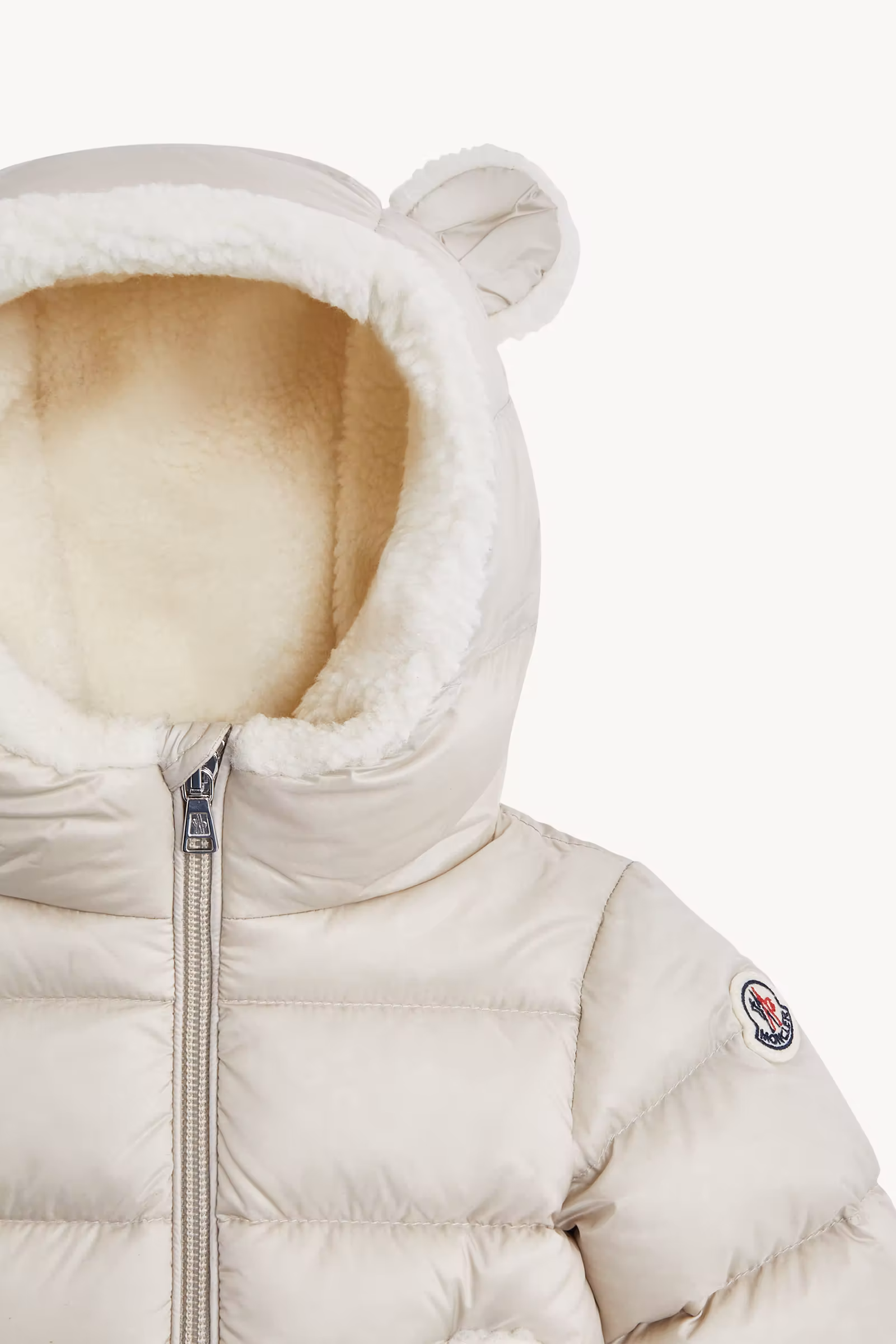 Borgan Hooded Teddy-Trimmed Down Jacket