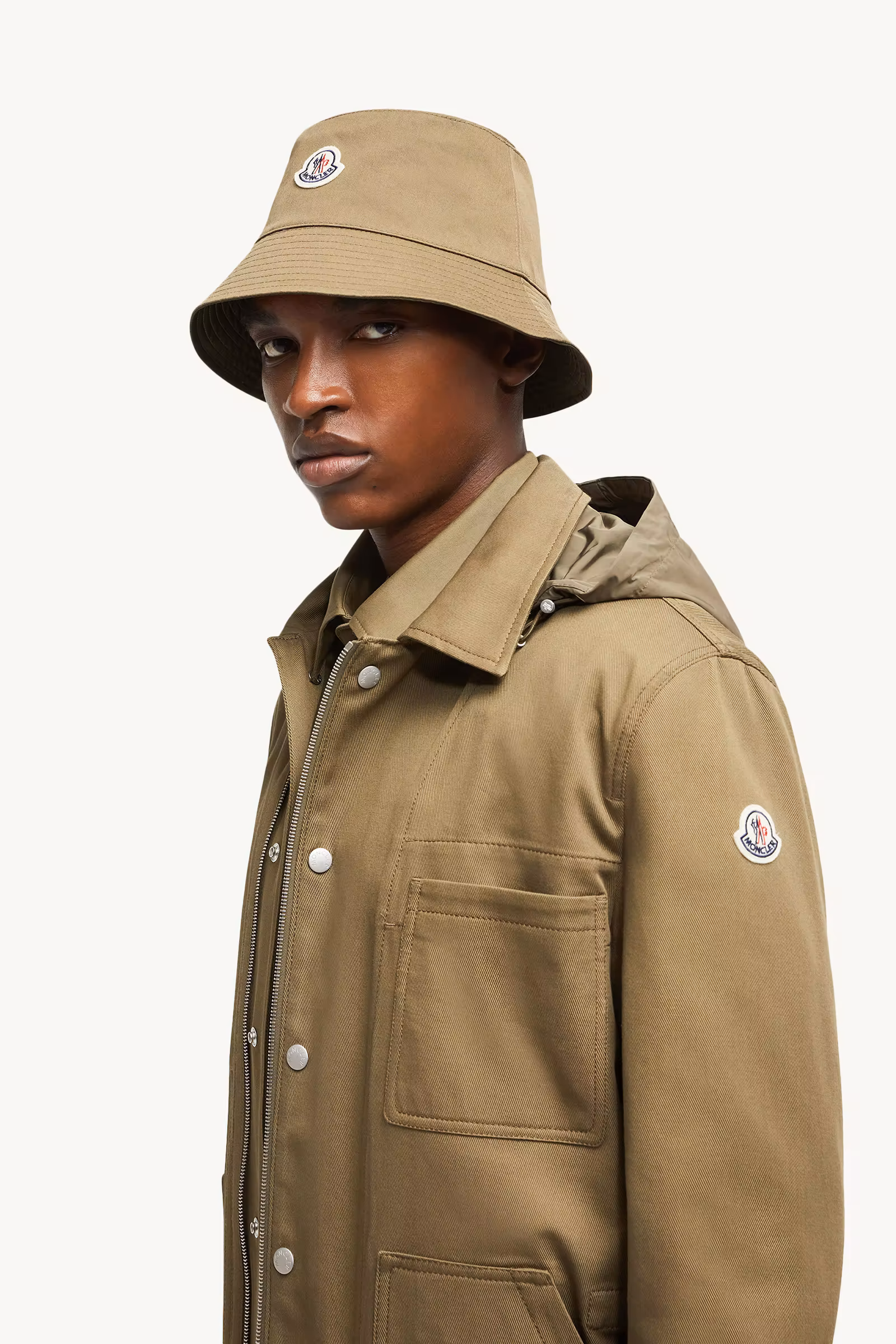 Guerledan Hooded Cotton Shirt Jacket