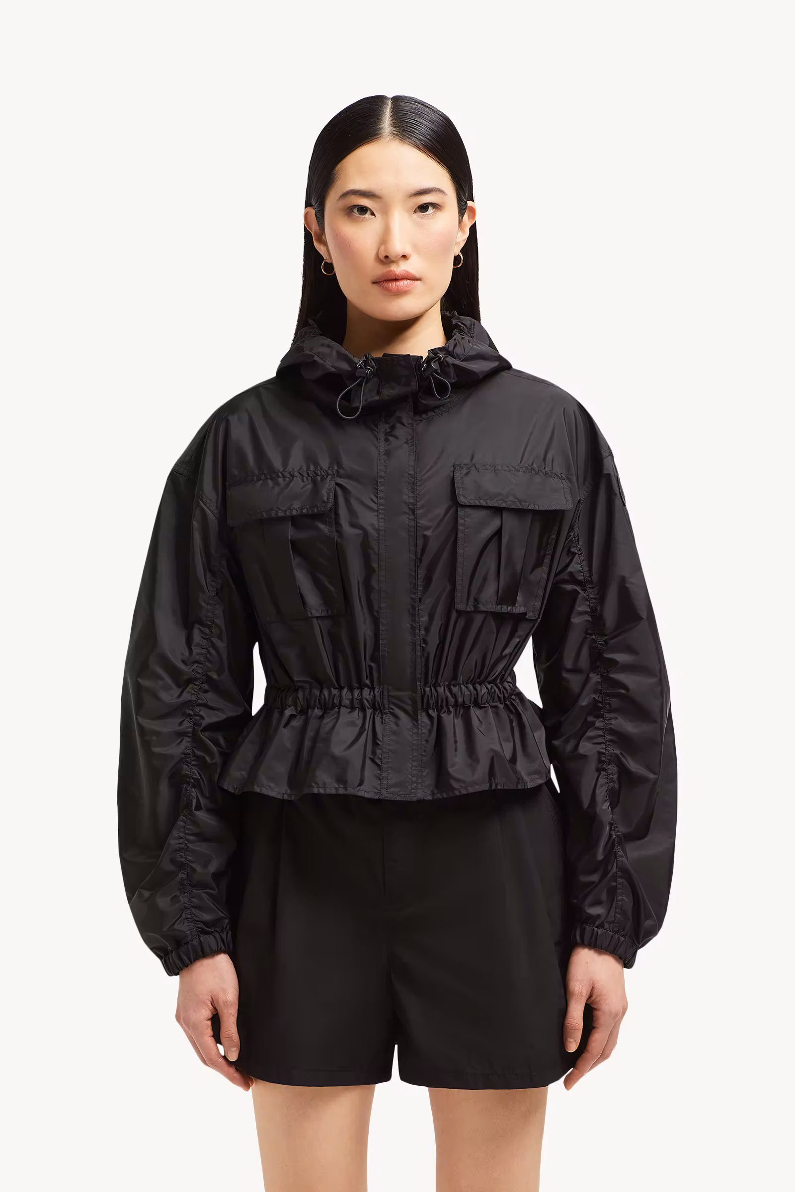 Curton Hooded Peplum Jacket