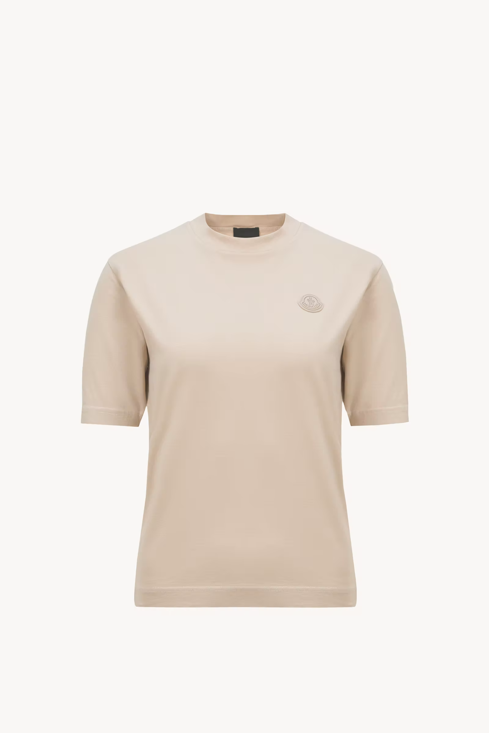Silicone Logo Patch Cotton T-Shirt