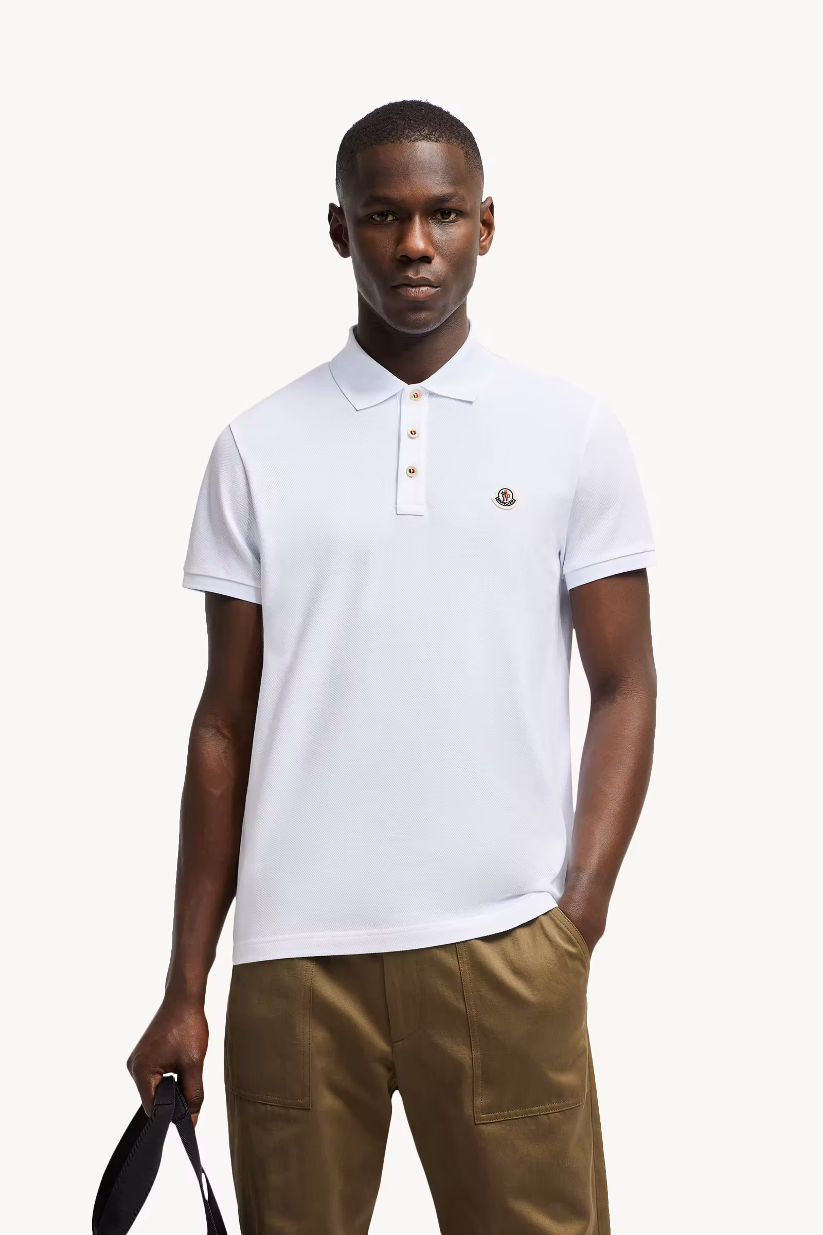 Logo Patch Cotton Polo Shirt