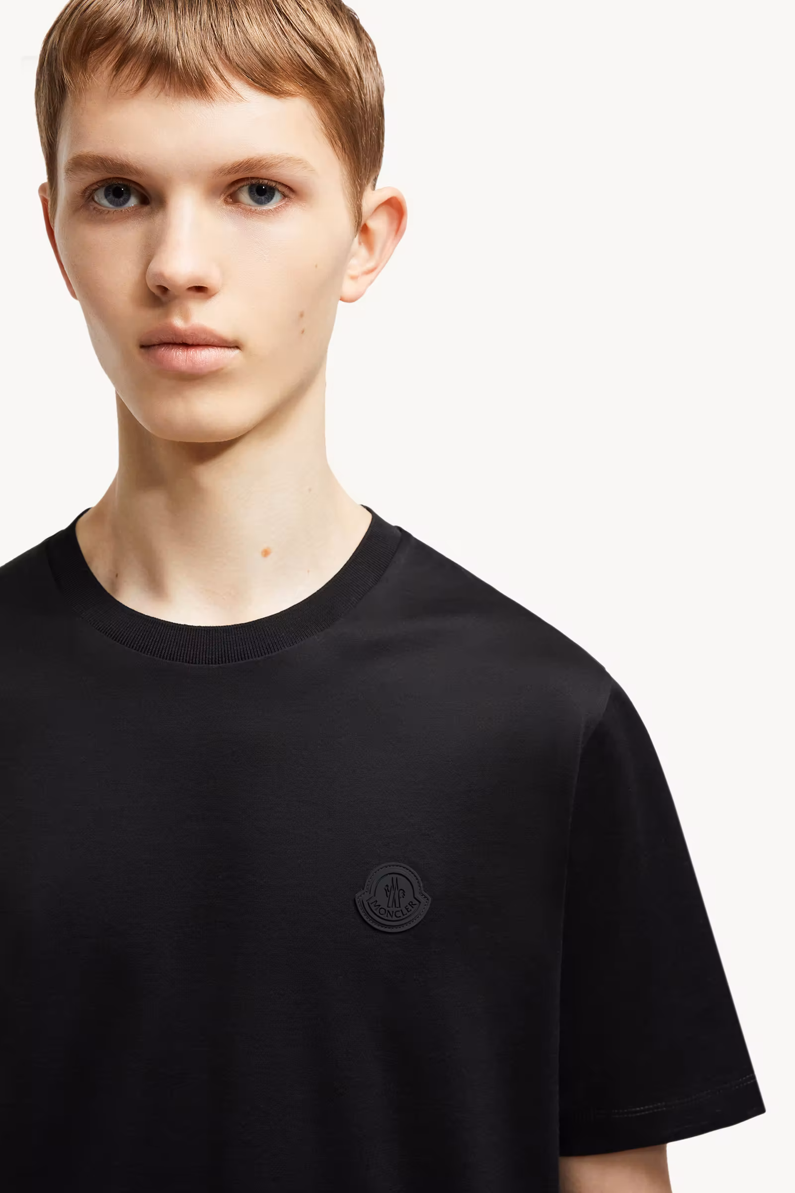 Vertical Back Logo Cotton T-Shirt