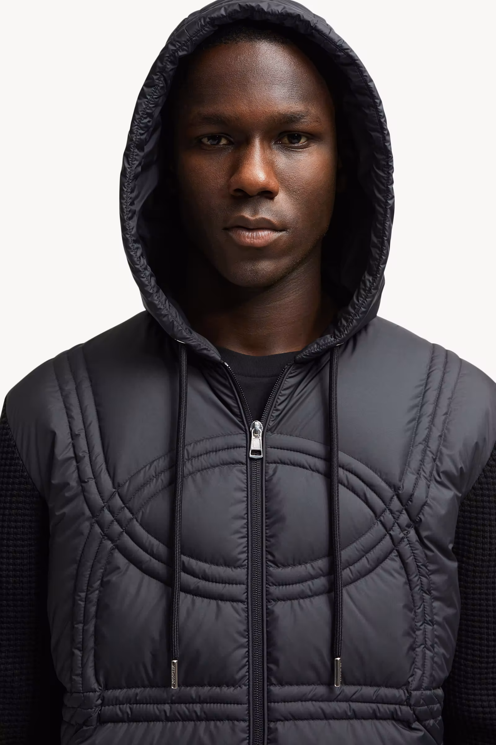 Logo-Quilted Padded Cotton Zip-Up Hoodie