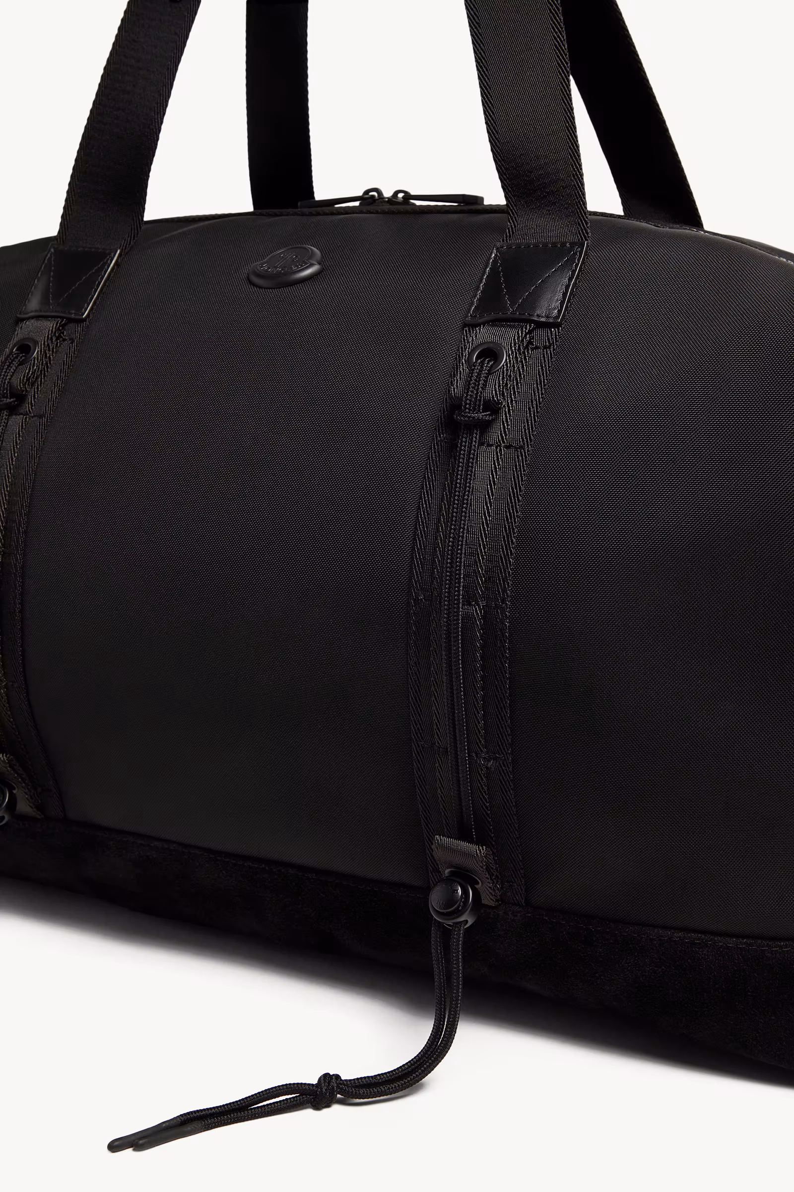 Tech Water-Repellent Leather-Trimmed Duffle Bag